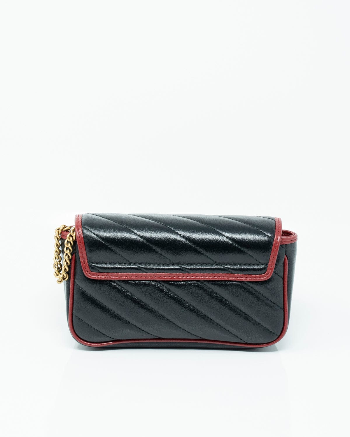 Gucci Gucci Black & Red Marmont Torchon Mini Bag - ASL2488