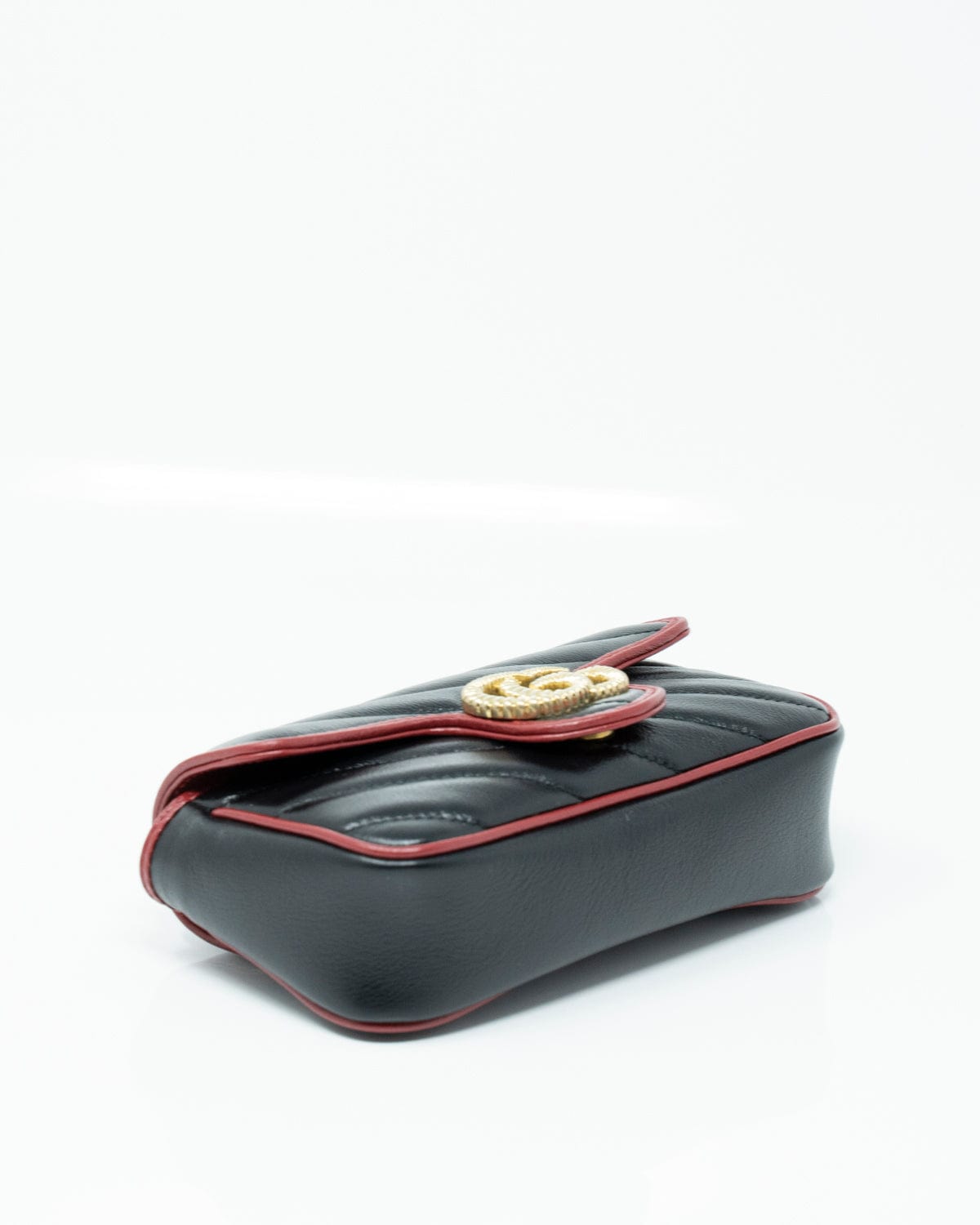 Gucci Gucci Black & Red Marmont Torchon Mini Bag - ASL2488