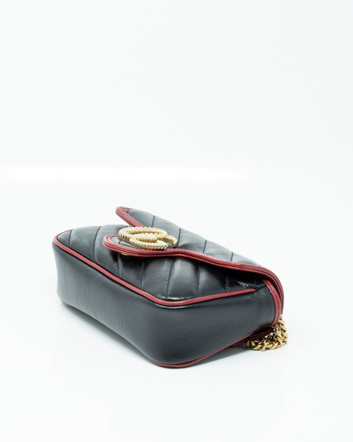 Gucci Gucci Black & Red Marmont Torchon Mini Bag - ASL2488