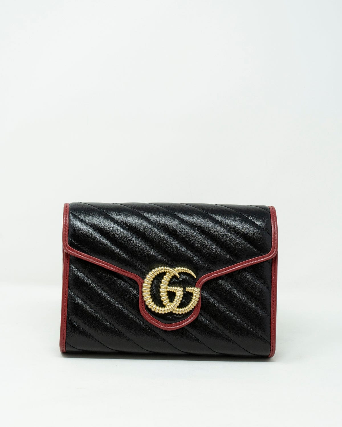 Gucci Gucci Black & Red Marmont Torchon WOC - ASL2486