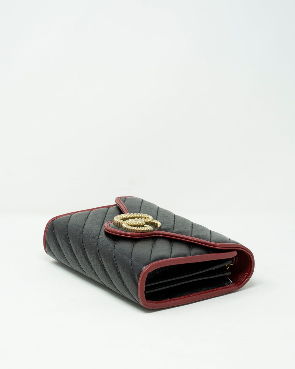 Gucci Gucci Black & Red Marmont Torchon WOC - ASL2486