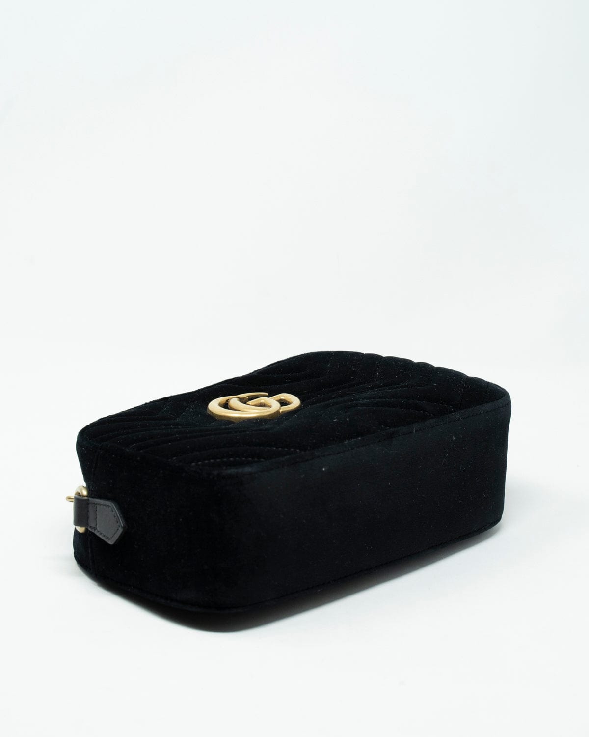 Gucci Gucci Black Velvet Marmont Camera Bag - AWL2534