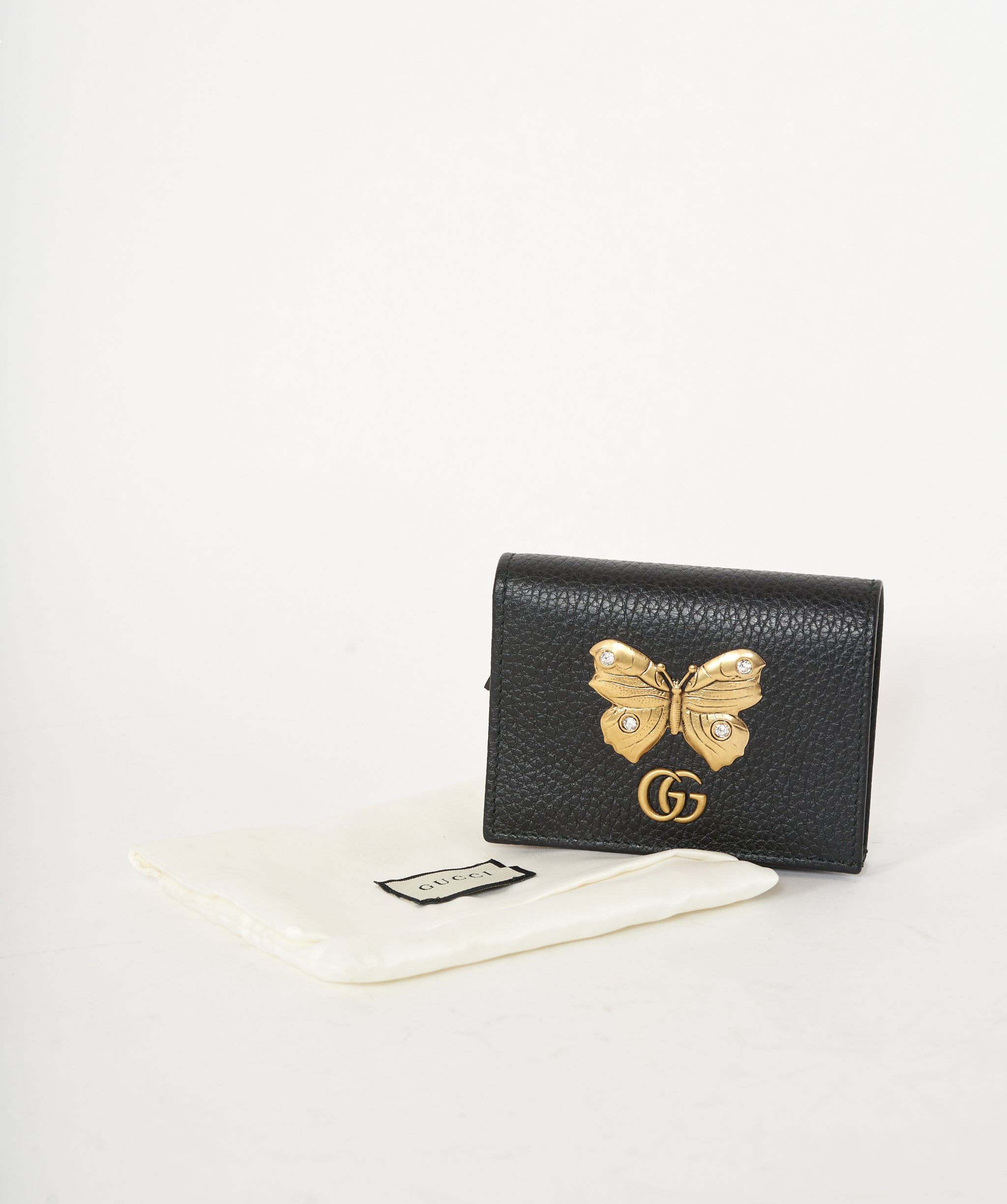 Gucci Gucci Black wallet with butterfly