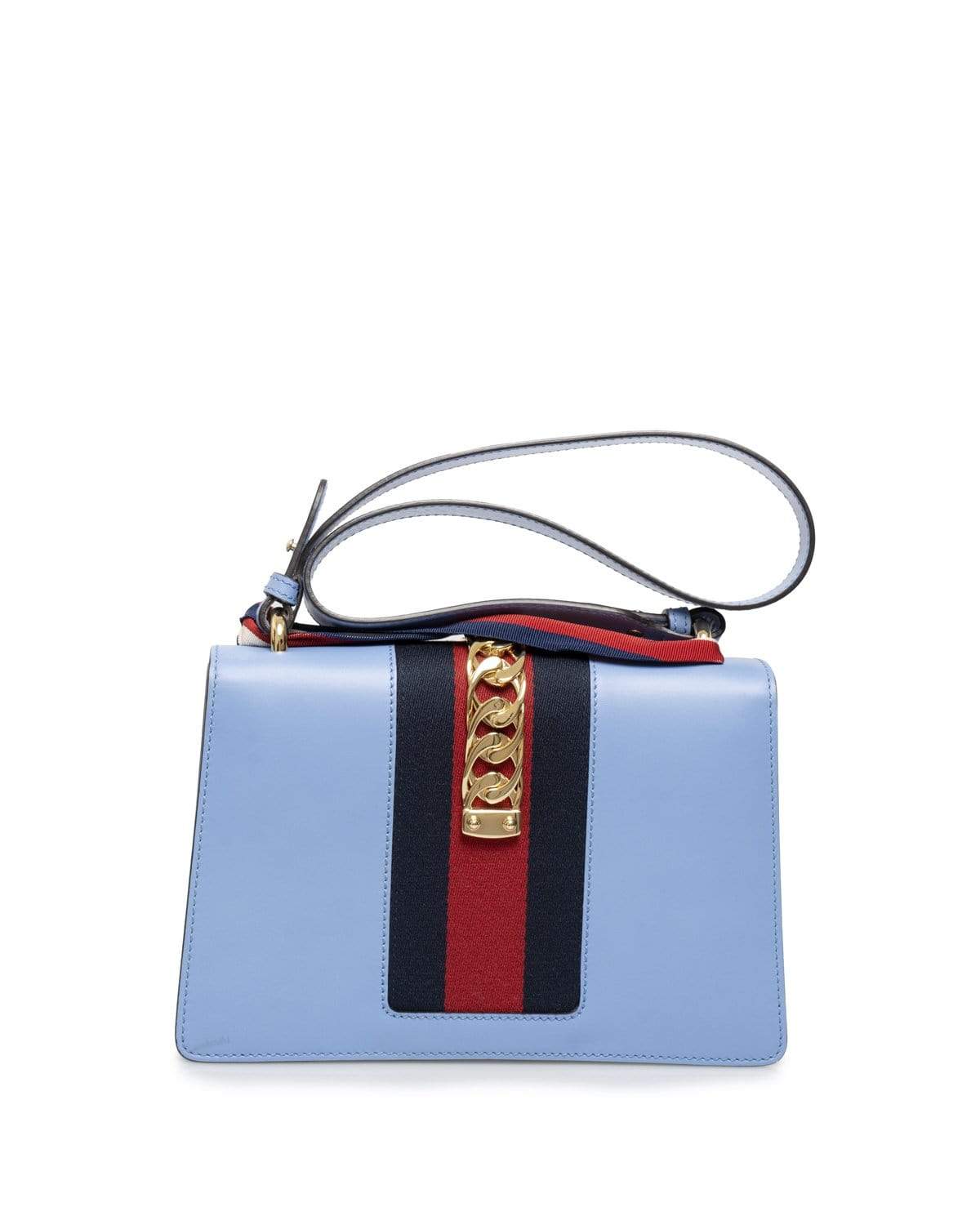 Gucci Gucci Blue Leather Sylvie Bag - AGL1406