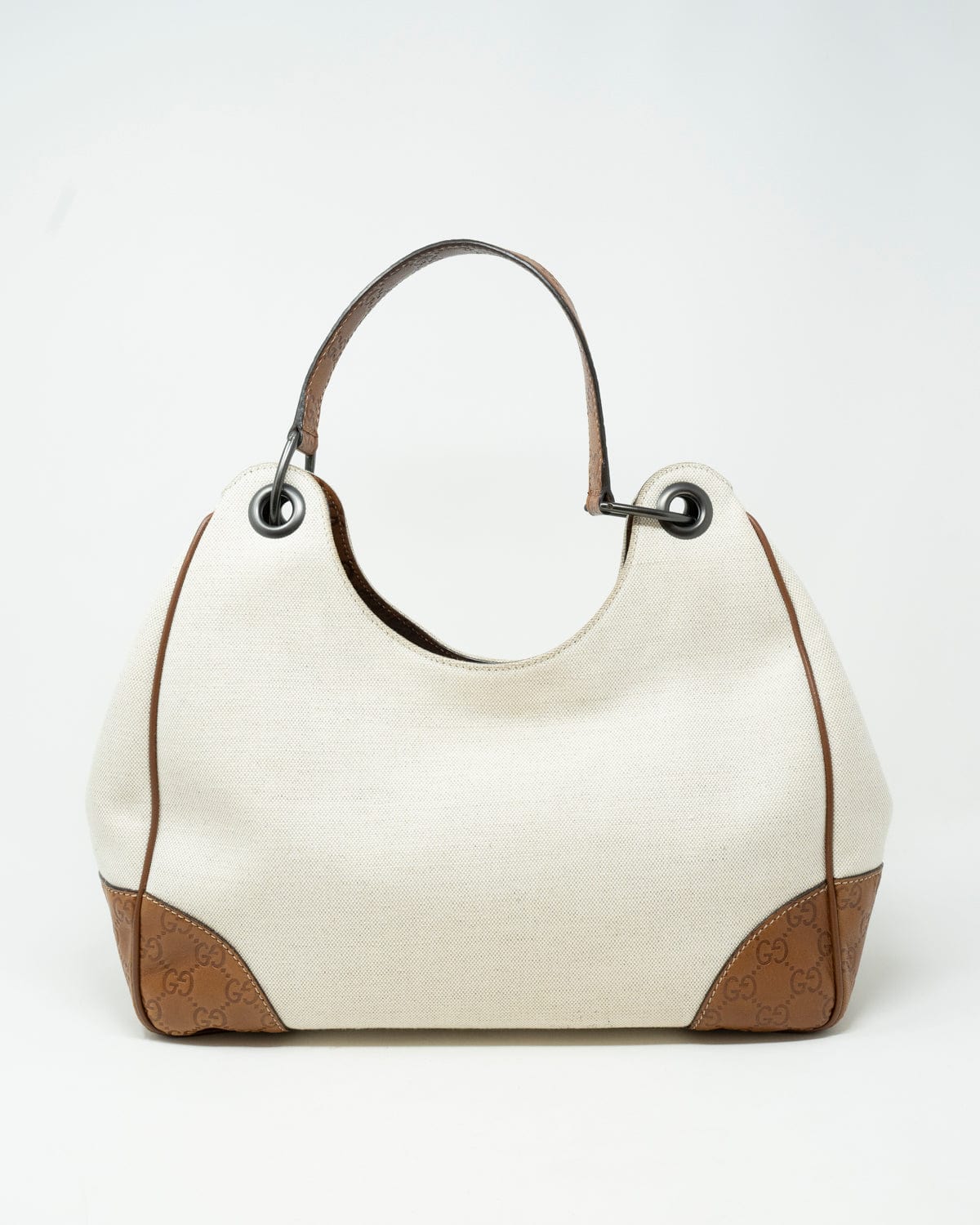 Gucci Gucci Brown Canvas Soft Hobo Bag - AGL1786