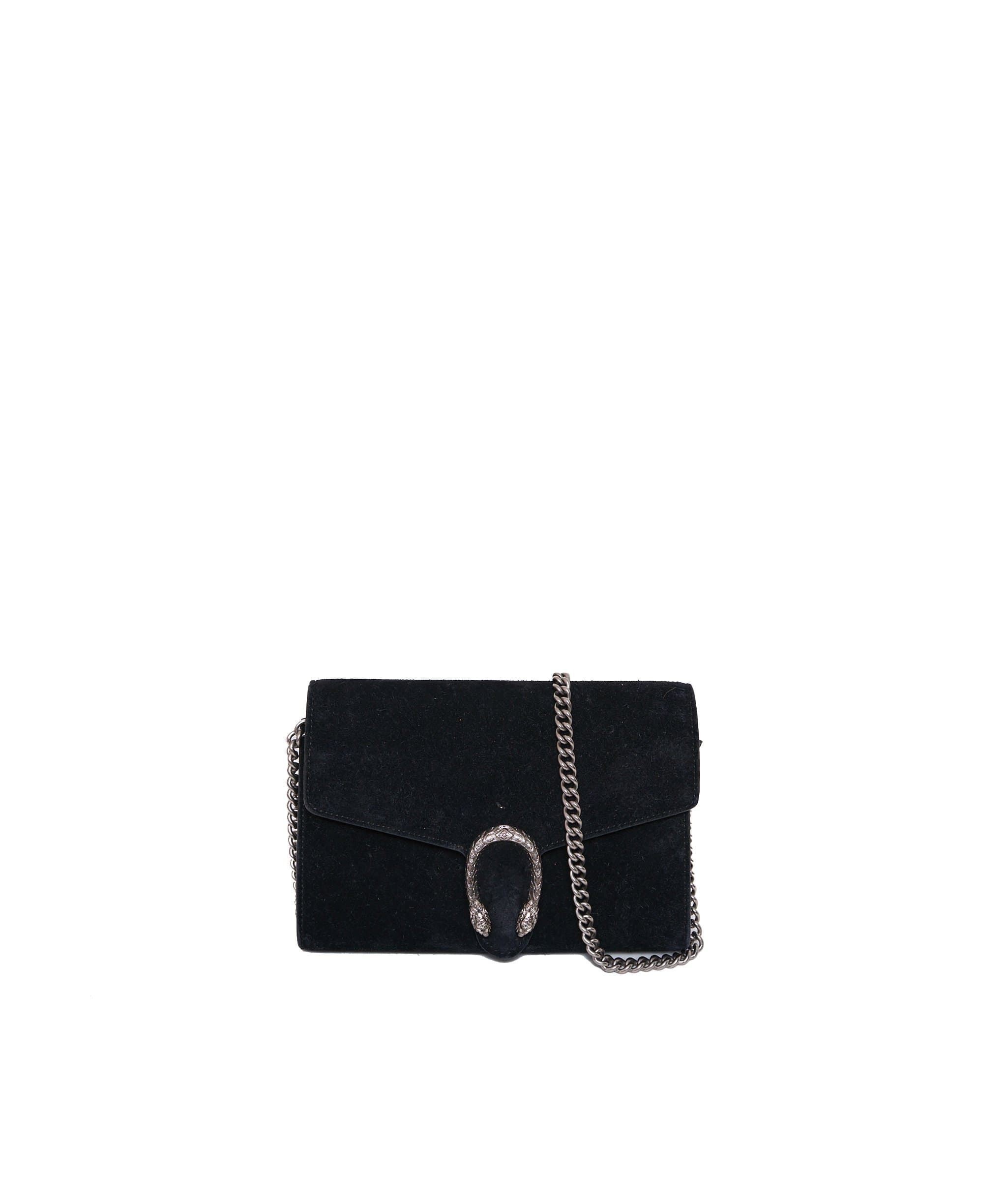 Gucci Gucci Dionysus Black Suede Bag  - ADL1215