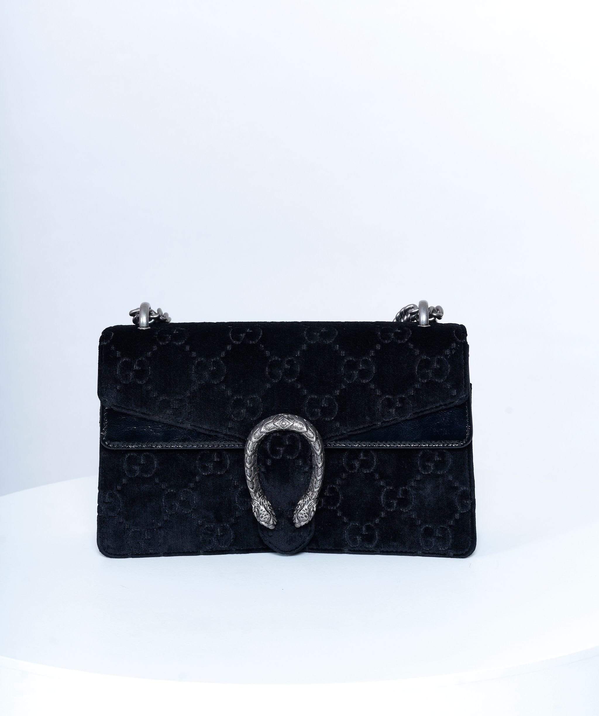 Gucci Gucci Dionysus Velvet Black Bag PHW