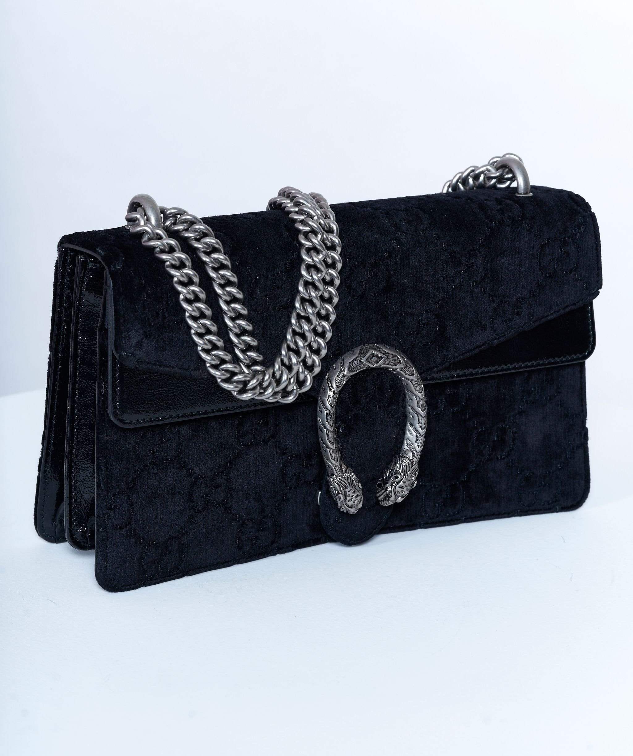 Gucci Gucci Dionysus Velvet Black Bag PHW