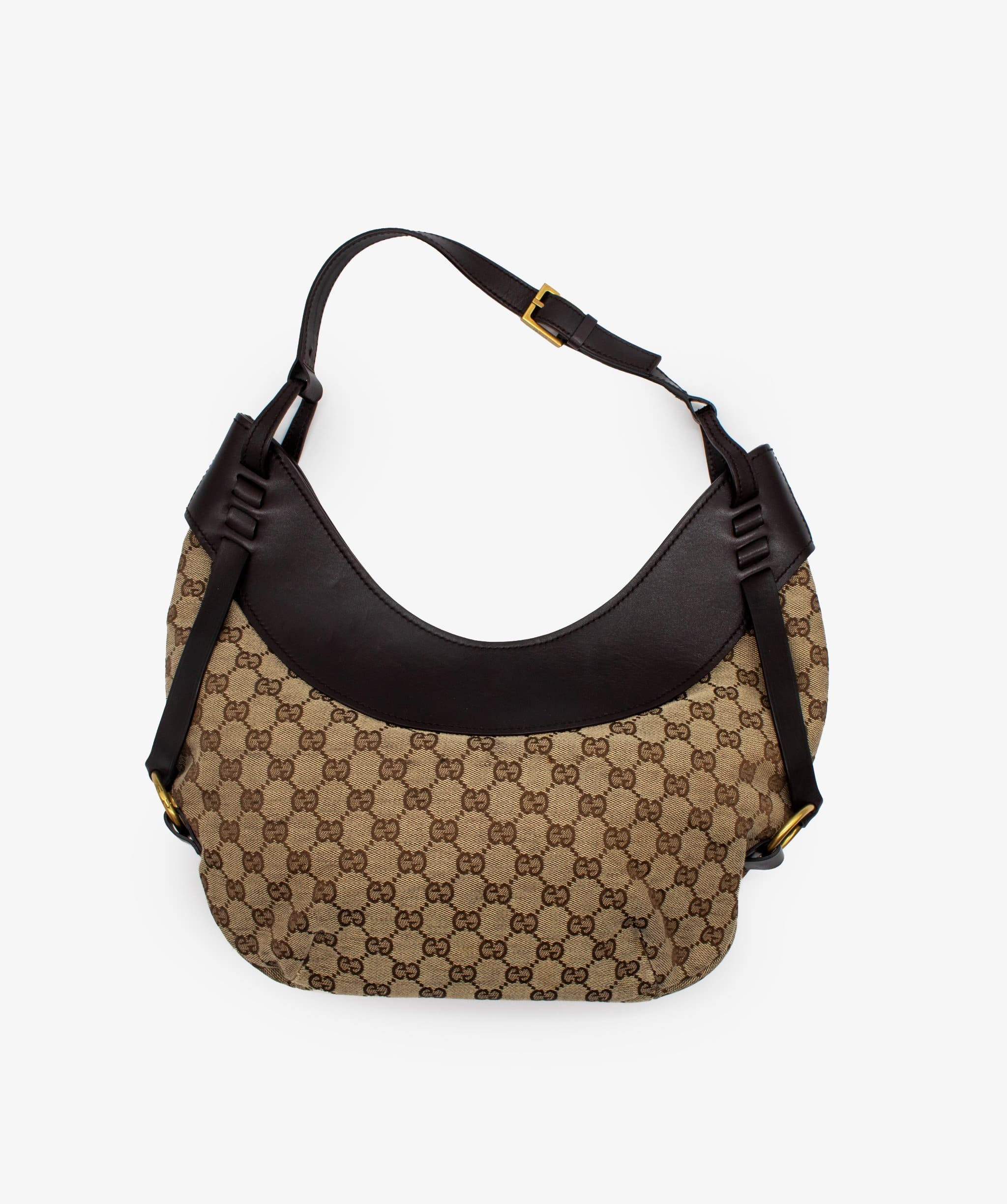 Gucci Gucci GG Canvas Half Moon Hobo Bag RJL1210