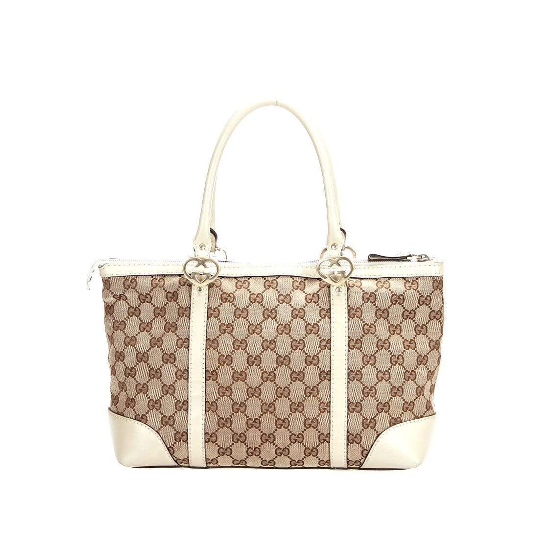 Gucci Gucci GG Canvas Lovely Heart Tote