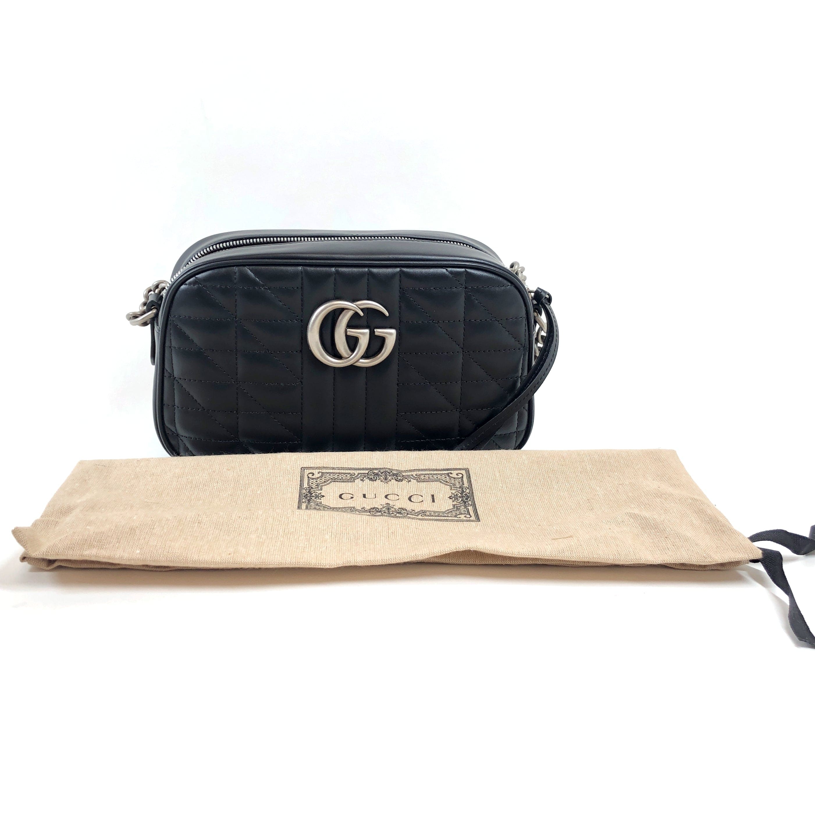 Gucci Gucci GG Marmont Black Camera Bag - ASL2951