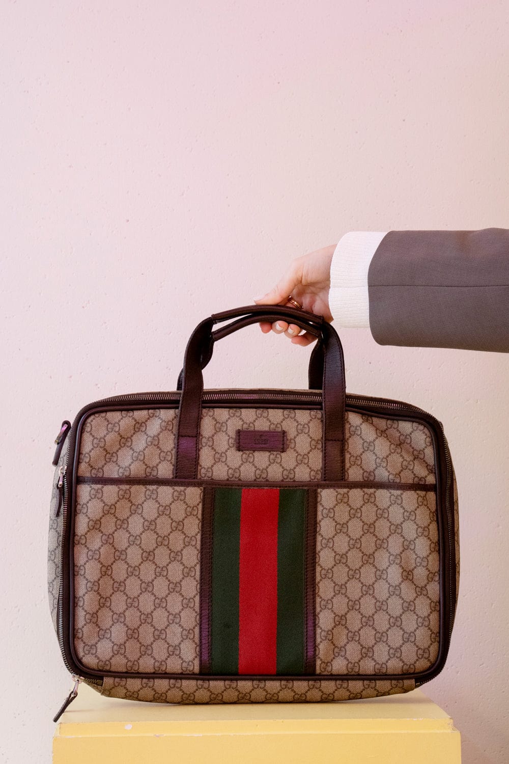 Gucci Gucci GG Supreme Web Business Bag - AWL2513