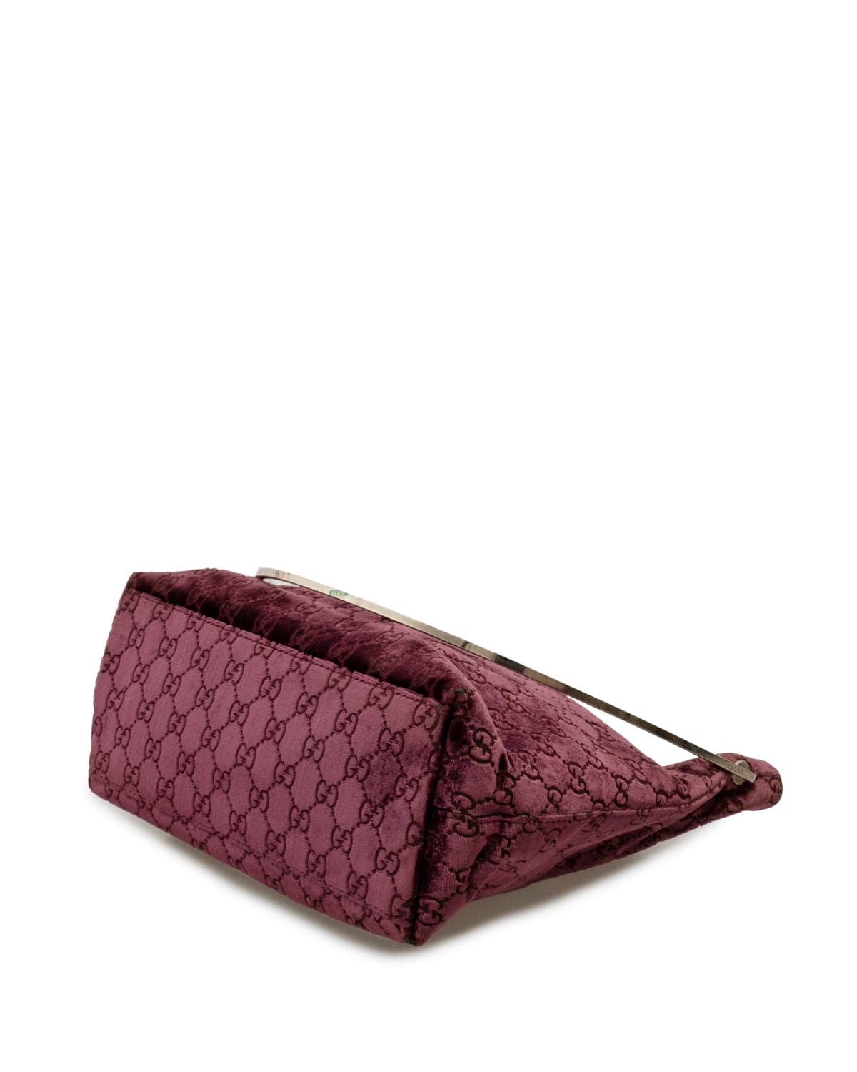 Gucci Gucci GG Velour Shoulder Bag Purple - ASL2324