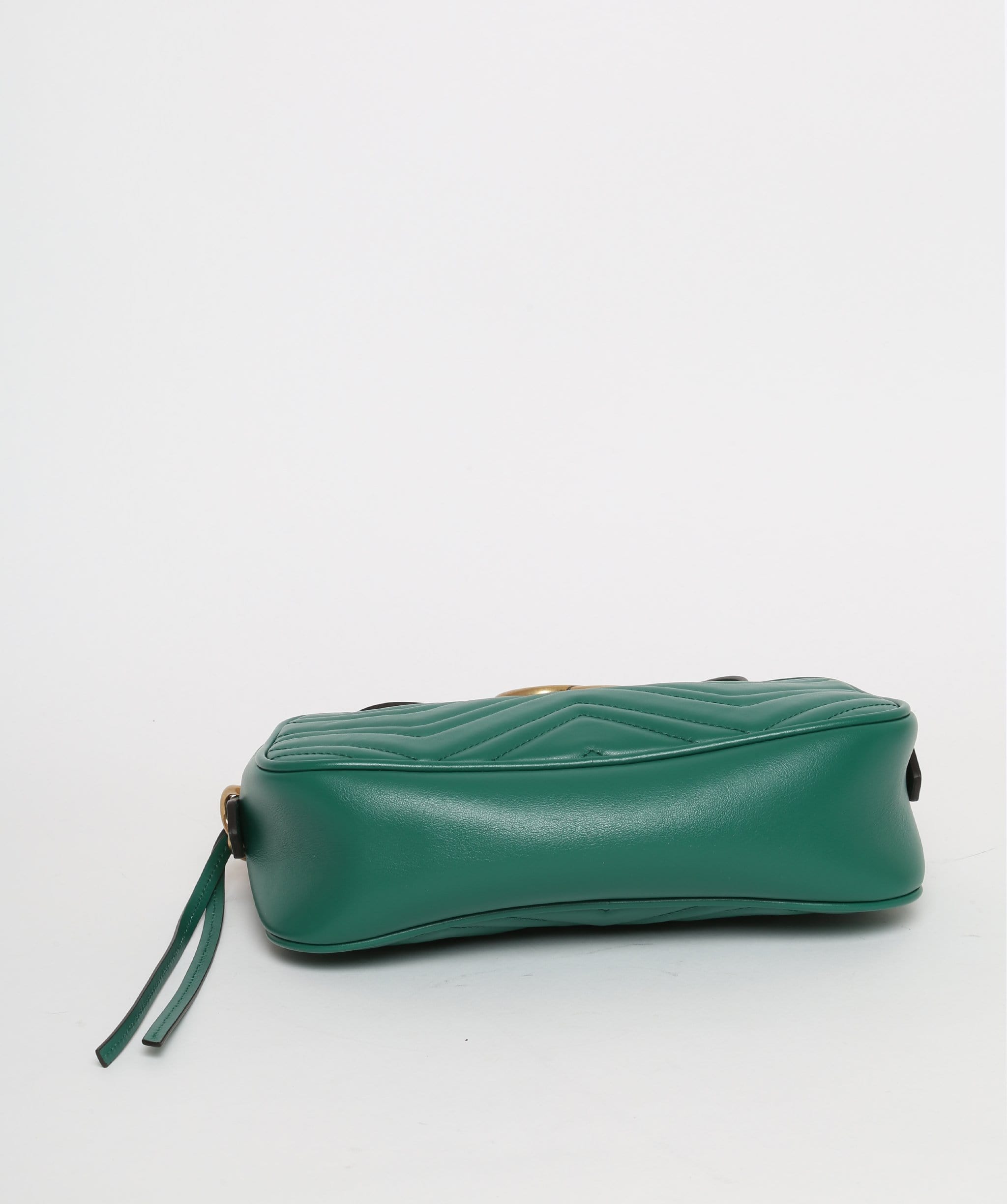 Gucci Gucci Green Marmot Small Bag with Gold Hardware