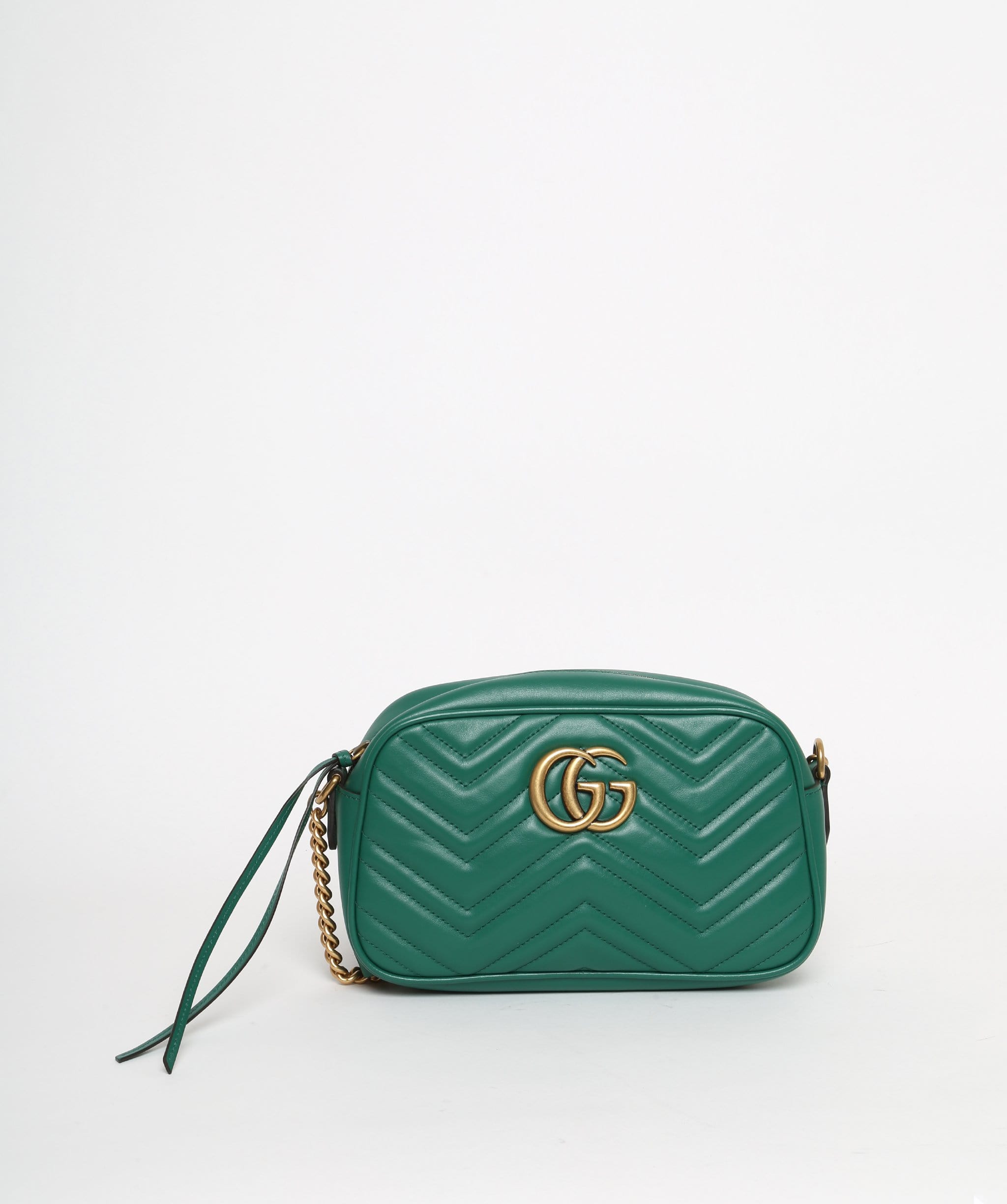 Gucci Gucci Green Marmot Small Bag with Gold Hardware