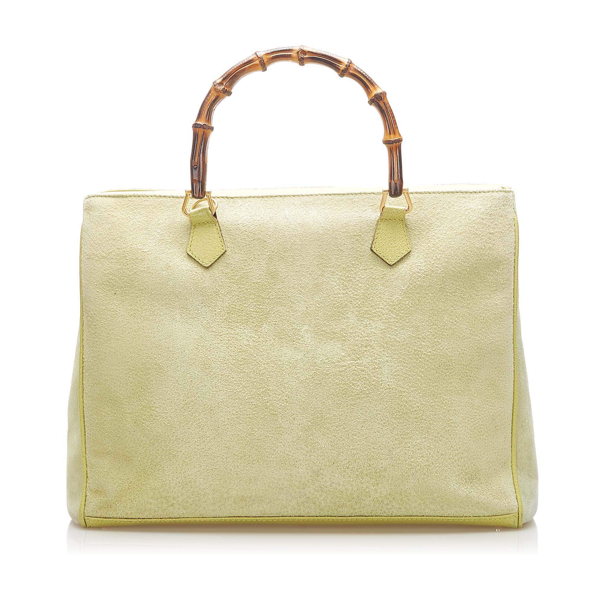 Gucci Gucci Green suede handbag AWL1024