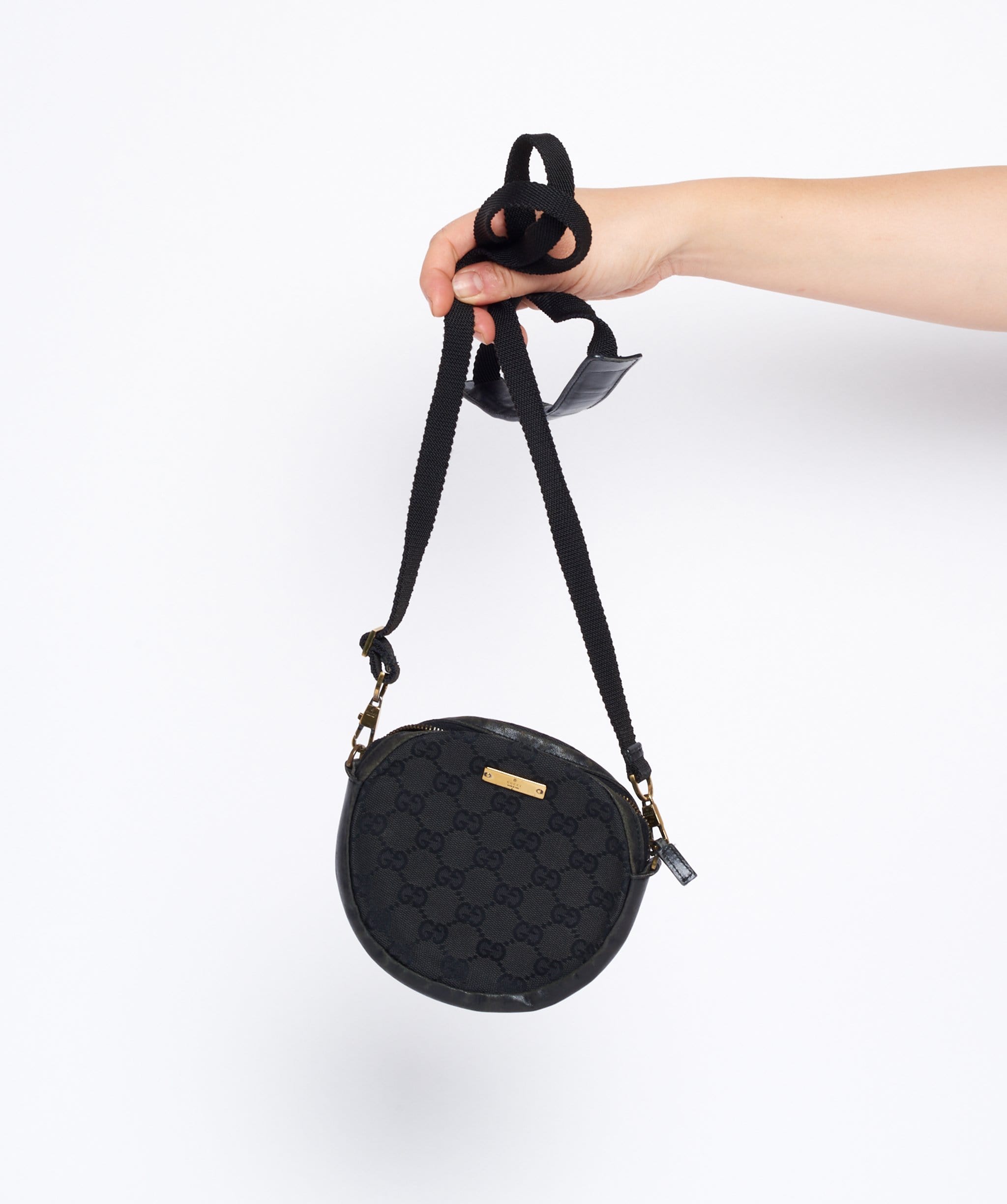 Gucci Gucci Guccisima Mini Round Crossbody Bag