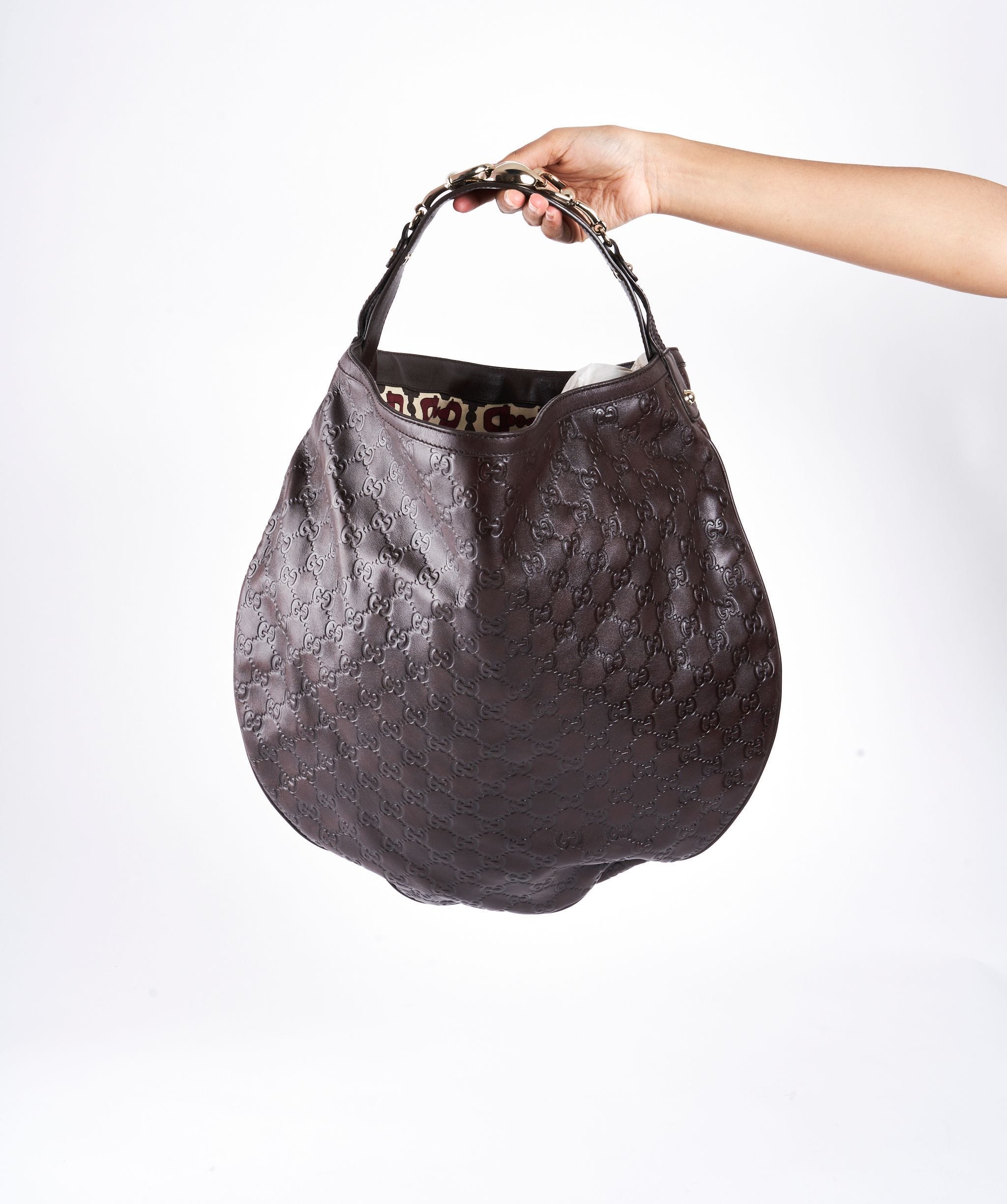 Gucci Gucci guccissima Hobo brown bag