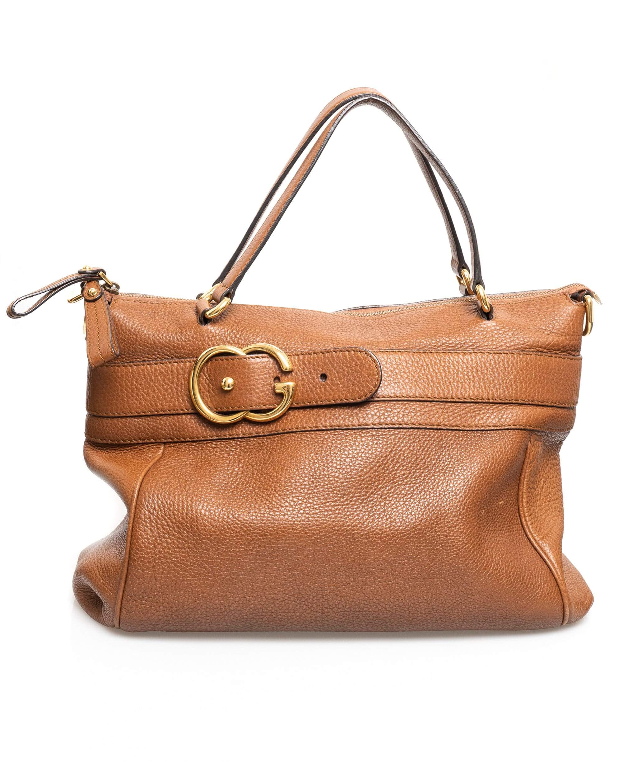 Gucci Gucci Hobo Brown Leather Bag - ADL1445