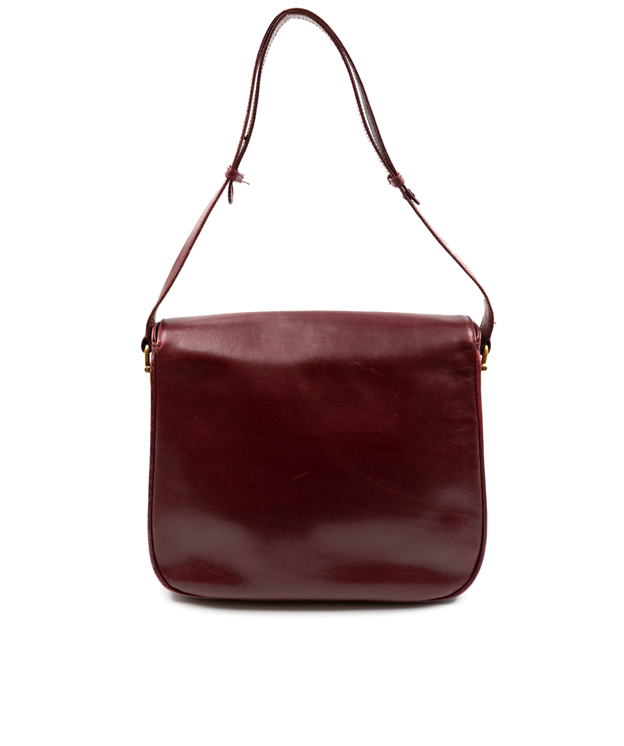 Gucci GUCCI Horsebit Shoulder Bag in Bordeaux Leather - AWL3656