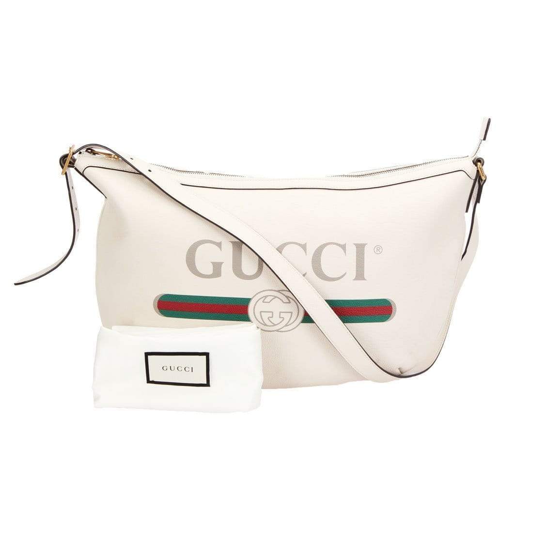 Gucci Gucci Leather Logo Crossbody Bag