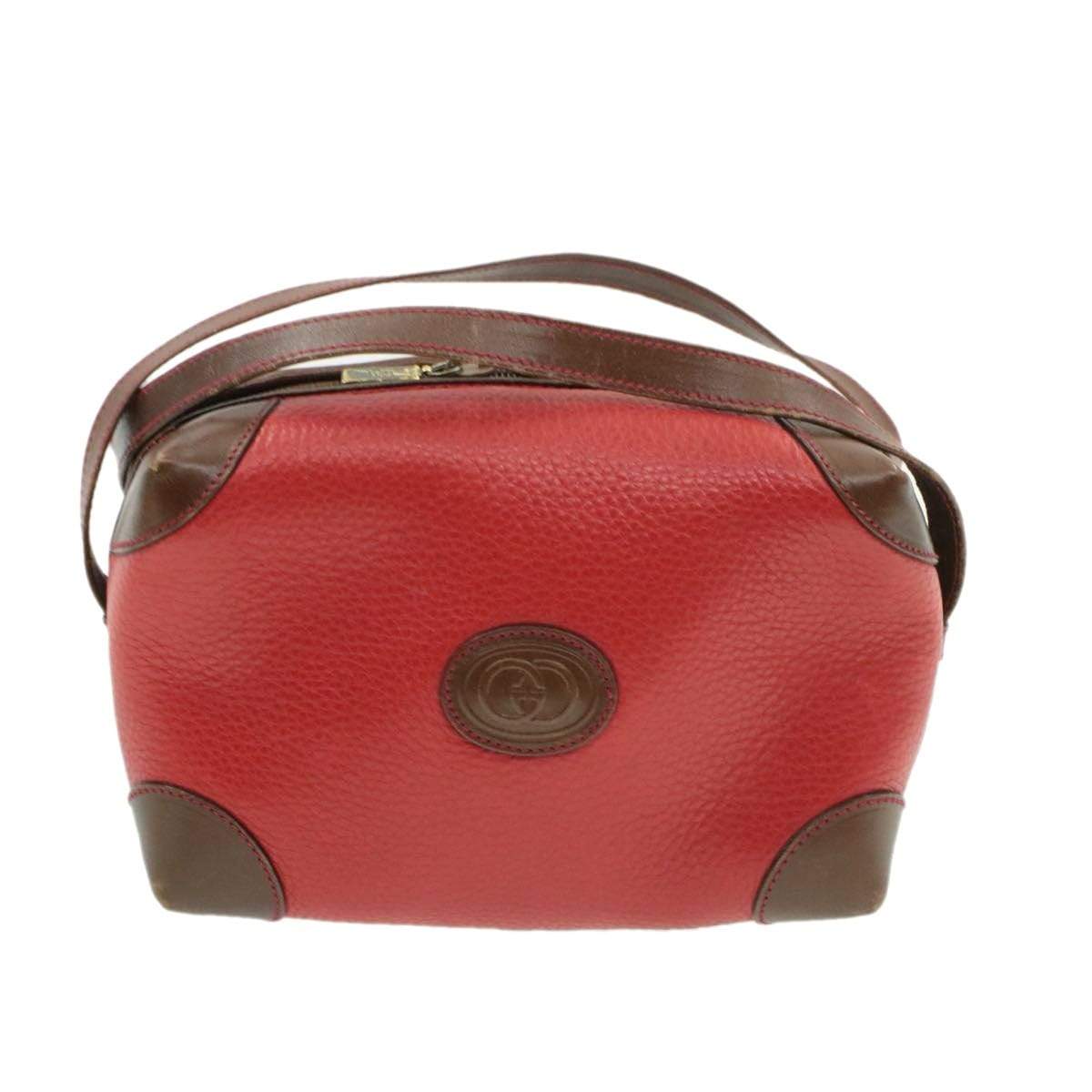 Gucci Gucci Leather Shoulder Bag Red