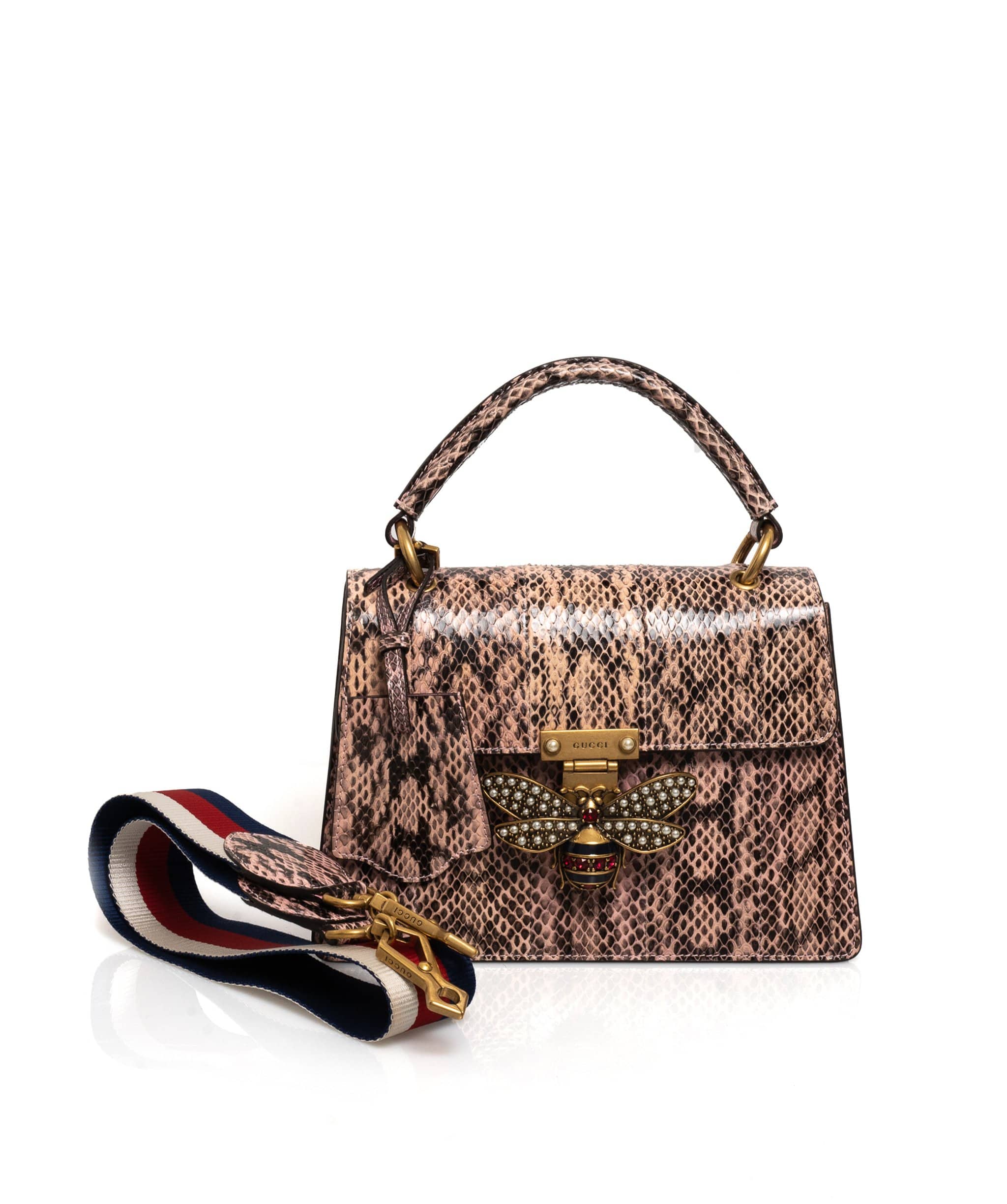 Gucci Gucci Margaret Python Pink Bag - ADC1090