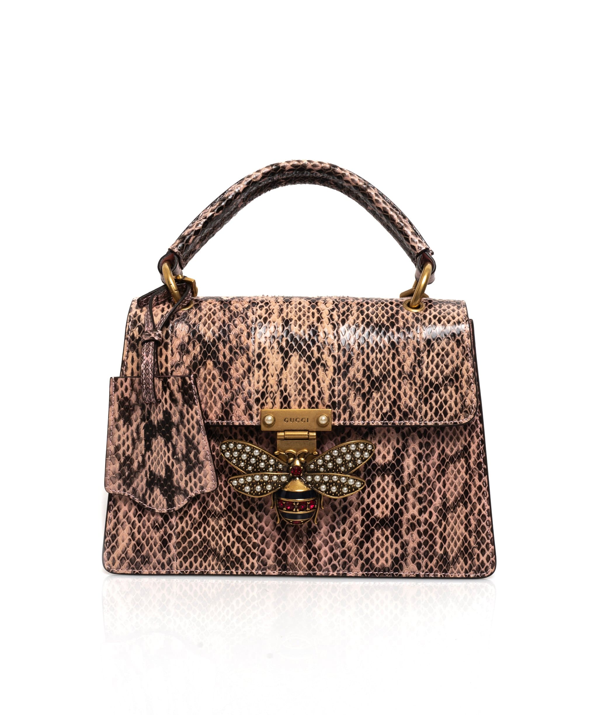 Gucci Gucci Margaret Python Pink Bag - ADC1090