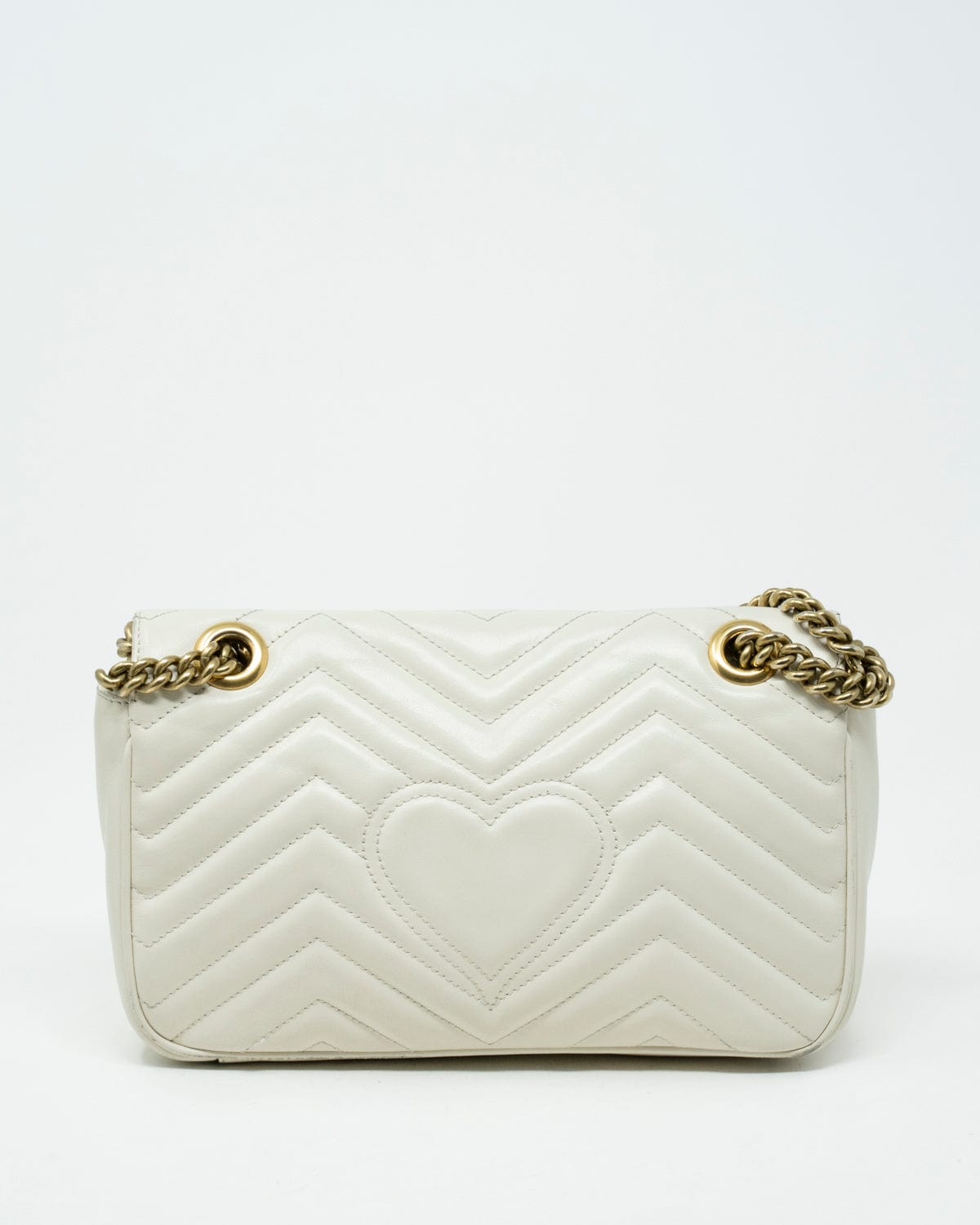 Gucci Gucci marmont matelasse mini bag in white. - AJL0008