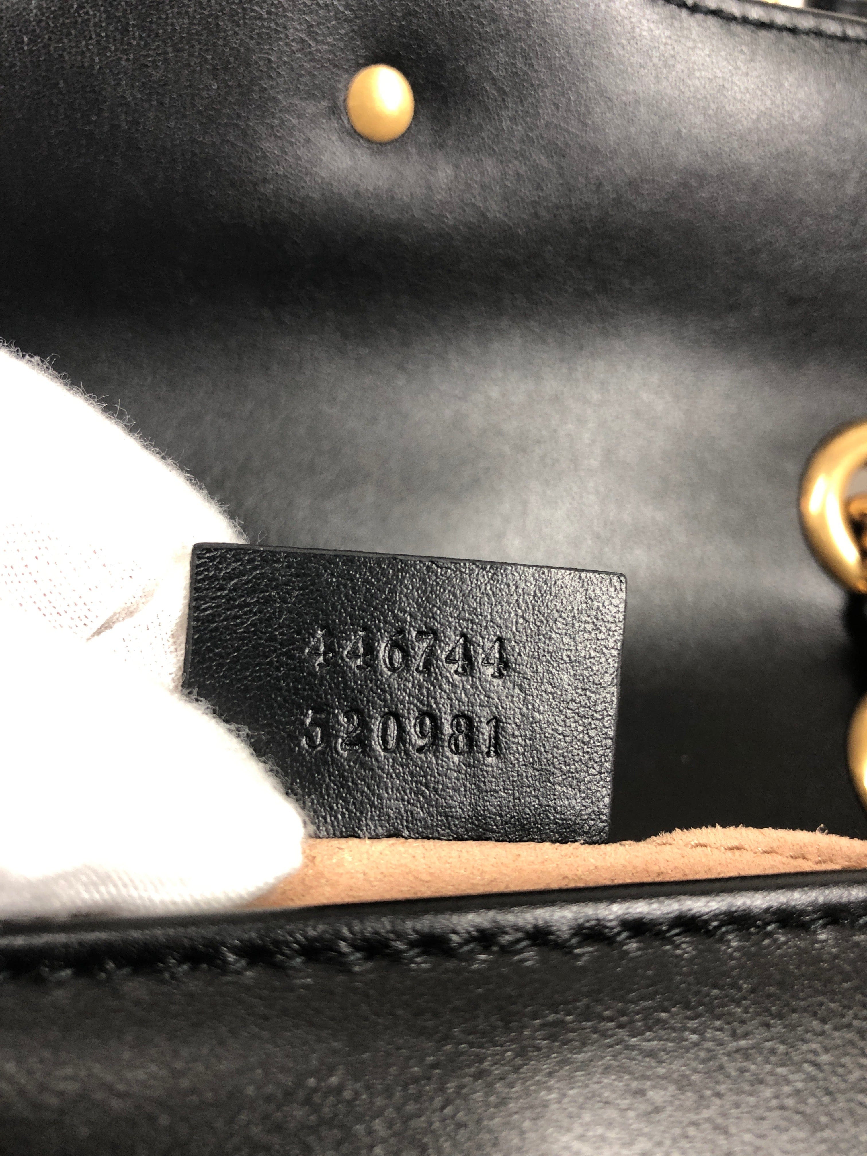 Gucci Gucci Marmont Mini Matelasse In Black Leather PXL1135