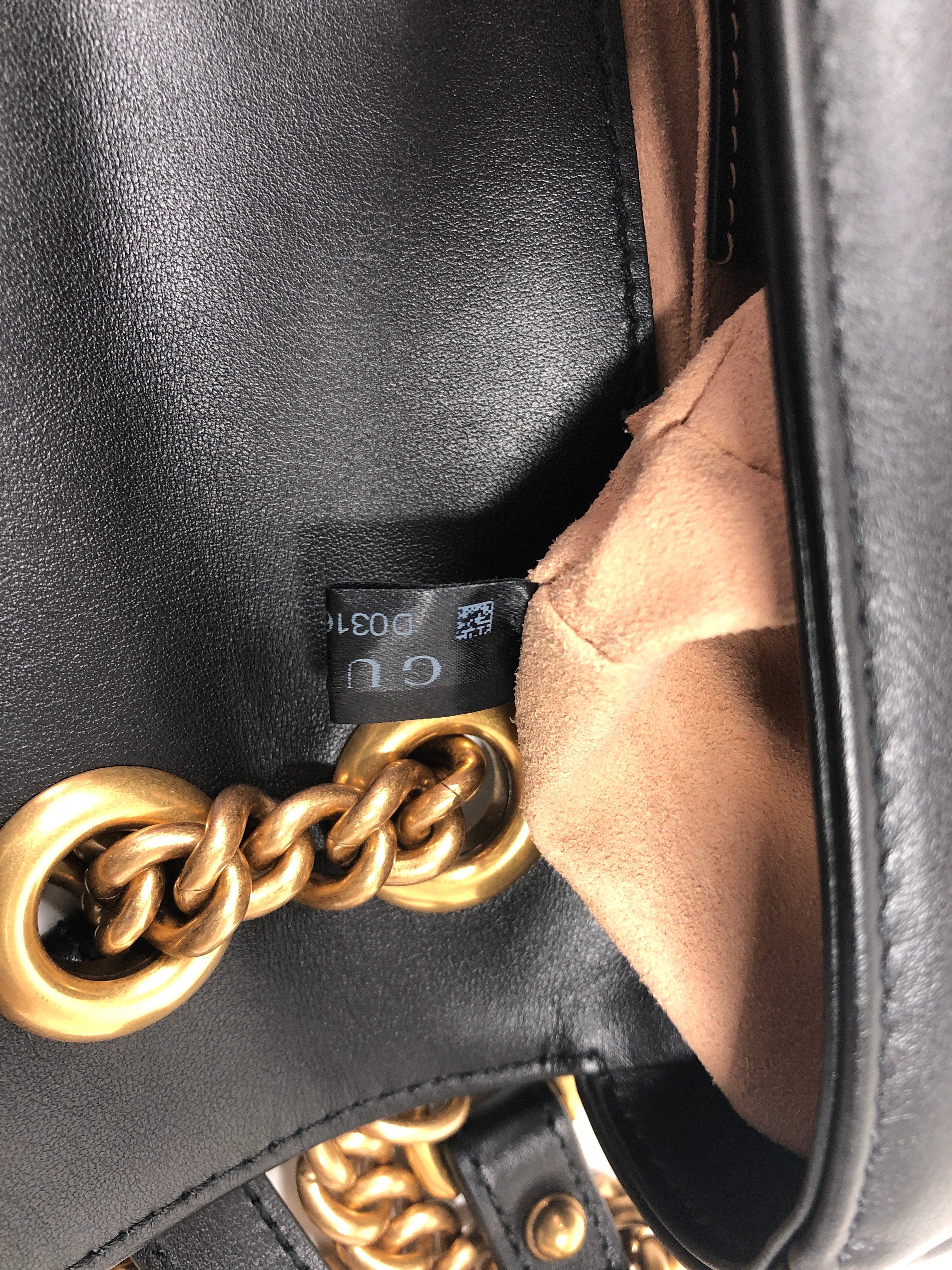 Gucci Gucci Marmont Mini Matelasse In Black Leather PXL1135