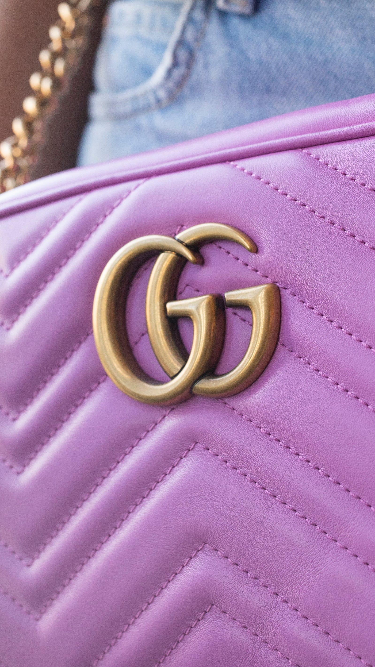 Gucci Gucci Marmont Purple Shoulder Bag RJL1777