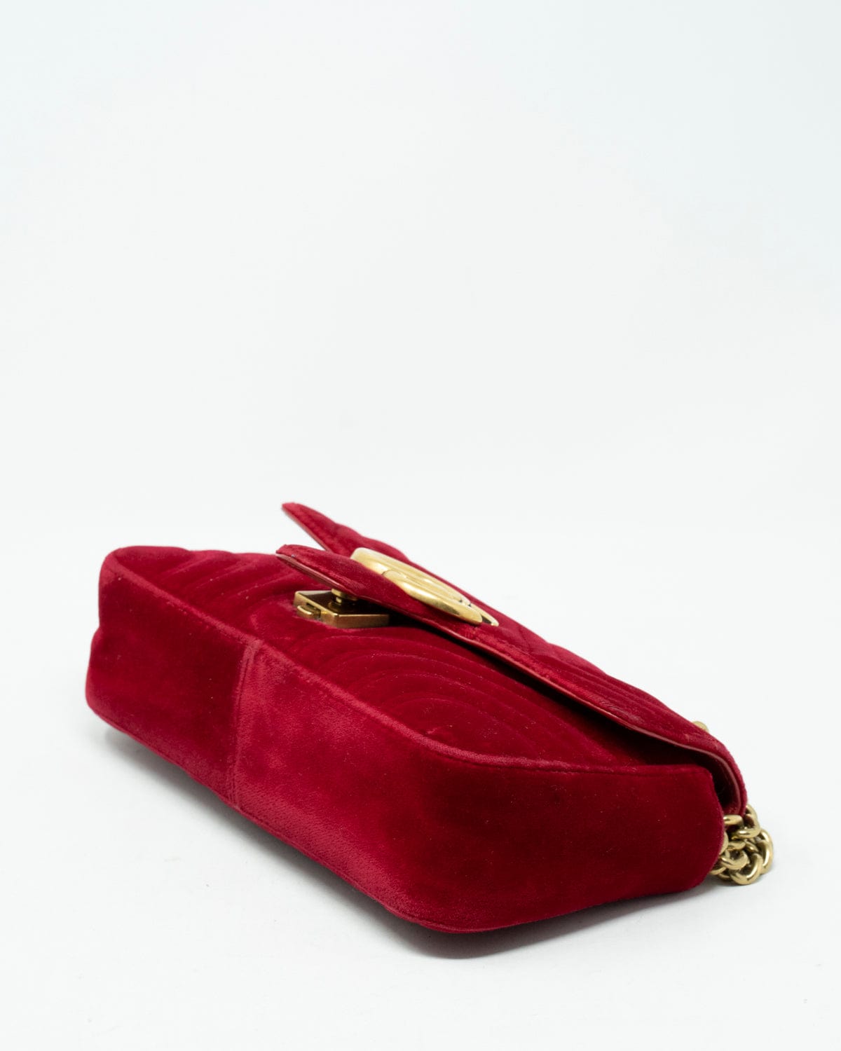 Gucci Gucci Maront velvet red bag - ADL2011