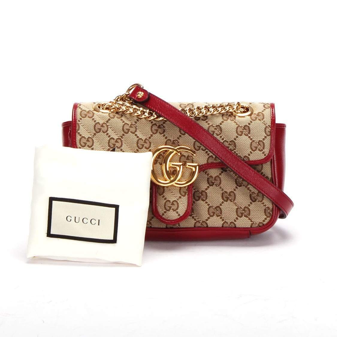 Gucci Gucci Mini GG Canvas Marmont Shoulder Bag - RCL1212