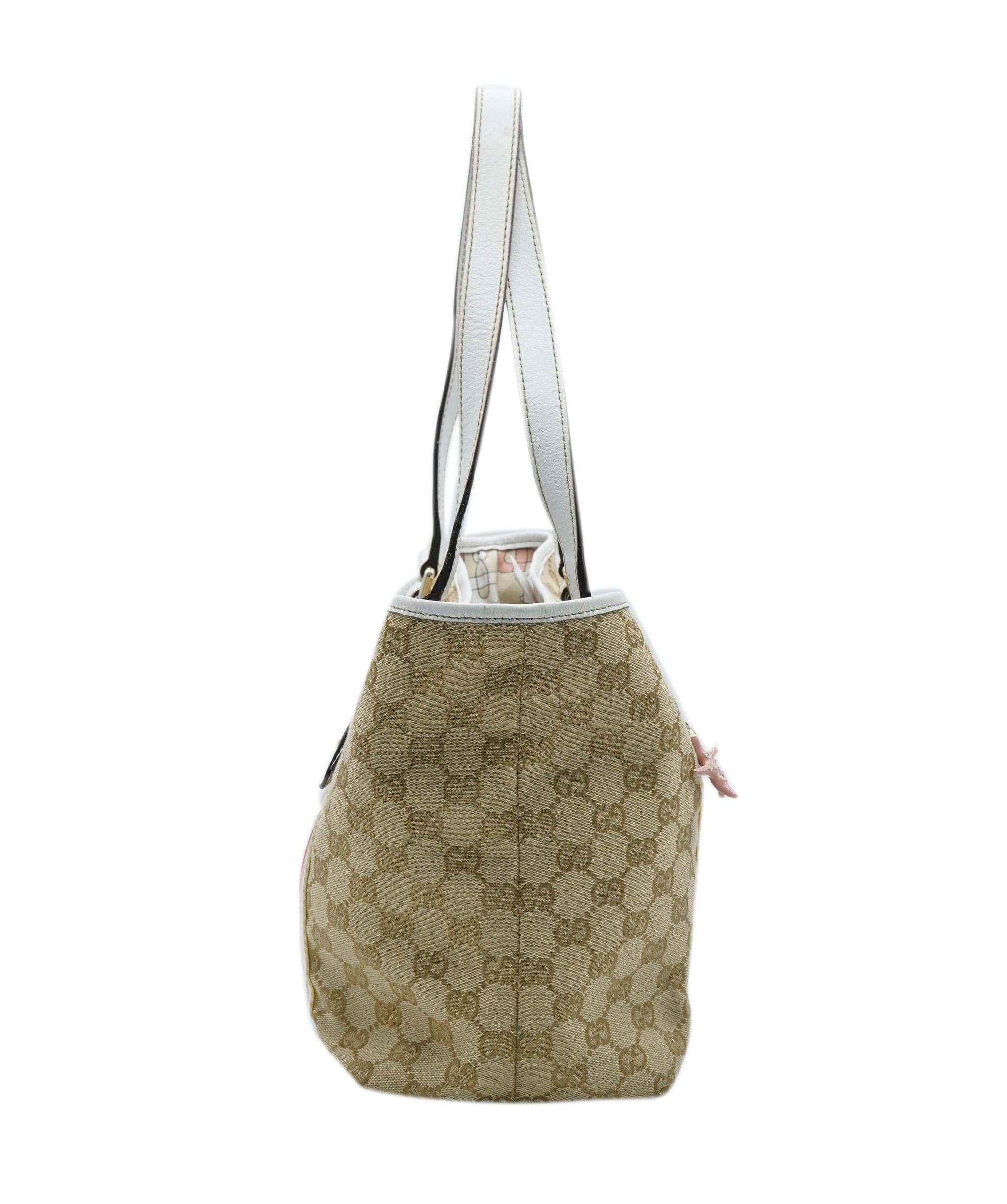 Gucci Gucci Monogram Beige Tote Bag - AWL1960