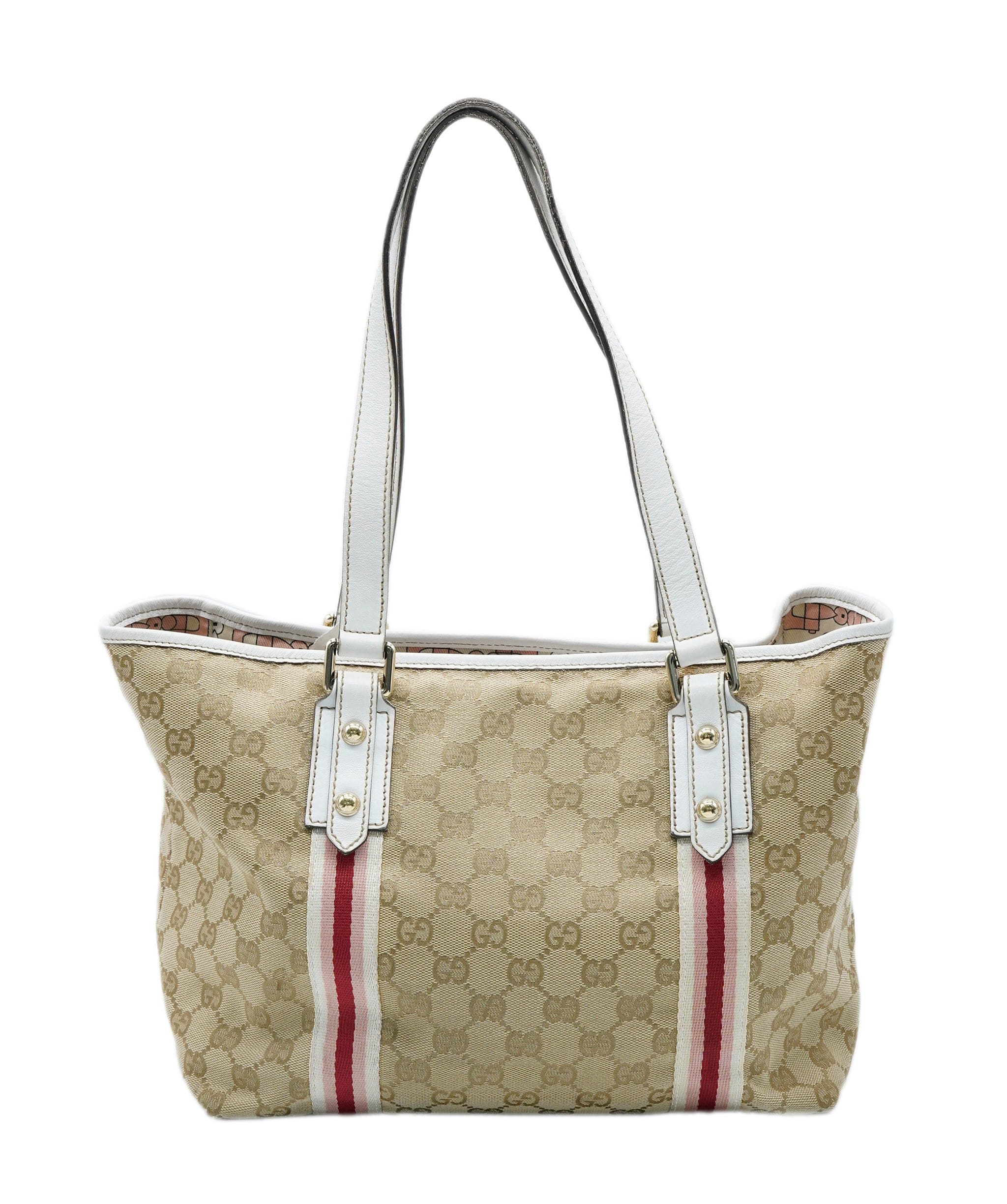 Gucci Gucci Monogram Beige Tote Bag - AWL1960