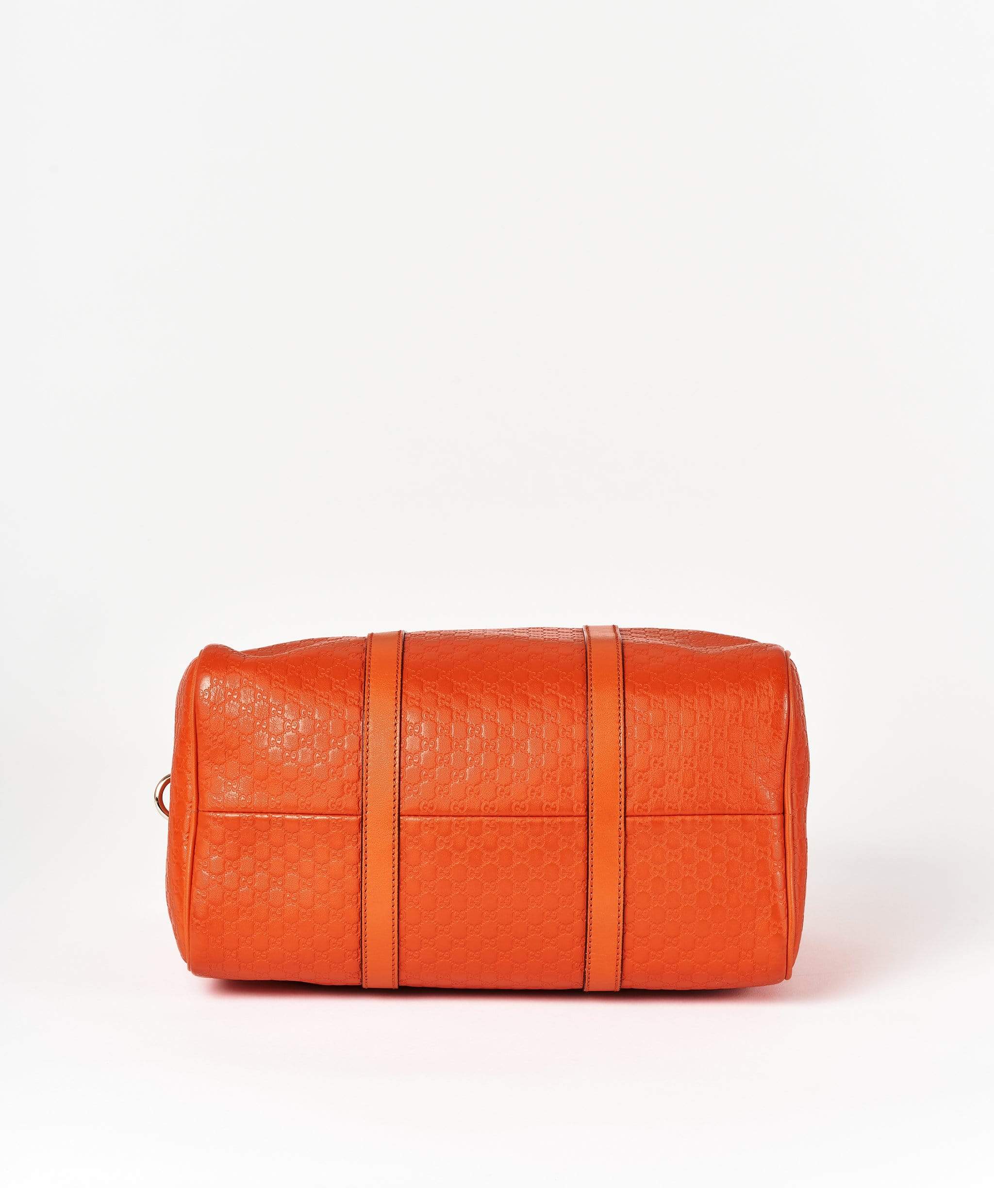 Gucci Gucci Orange Guccissima Embossed Top Handle Bag