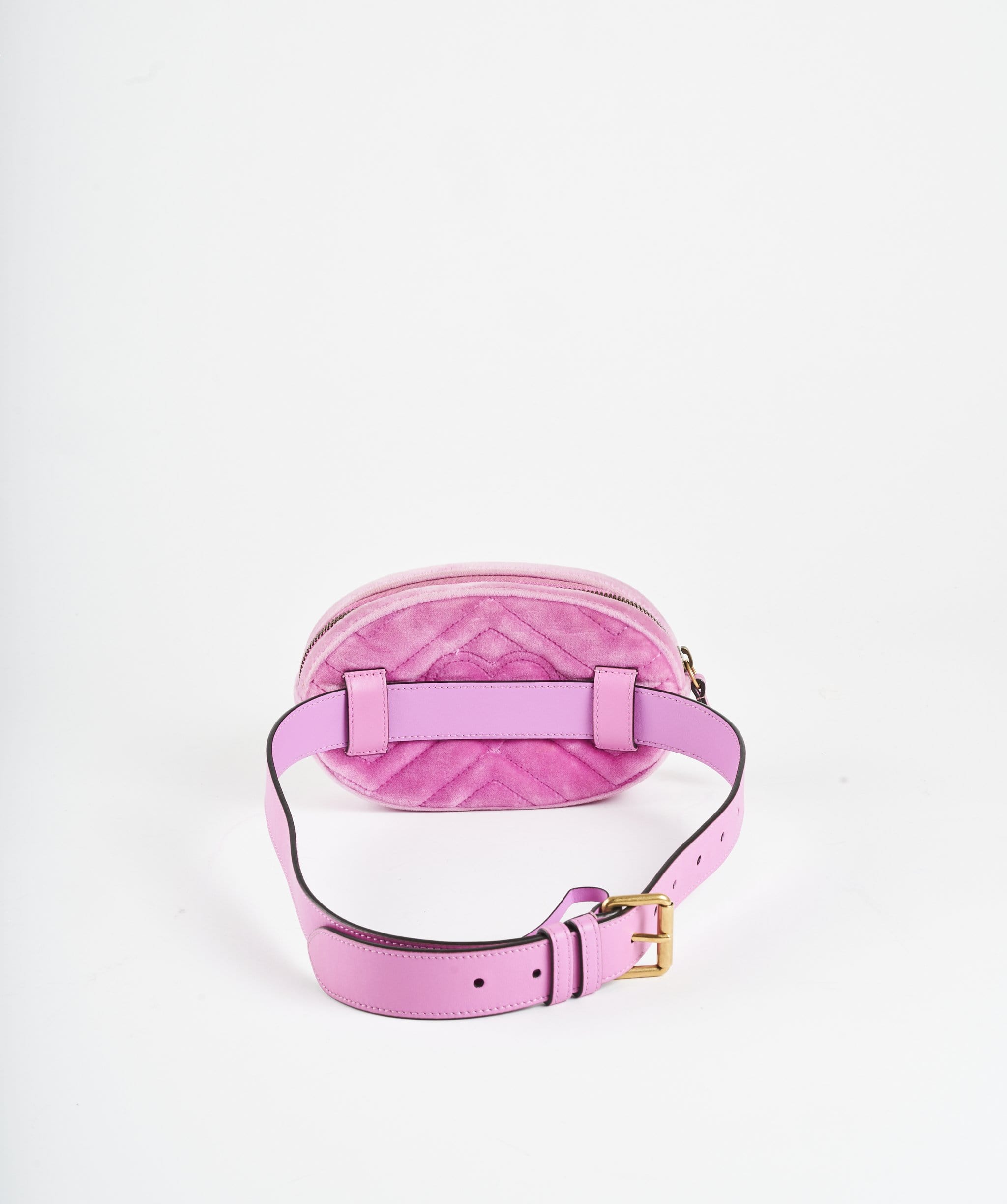 Gucci Gucci Pink Velvet Embellished Waist bag