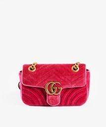 Gucci Gucci Pink Velvet Marmont Bag