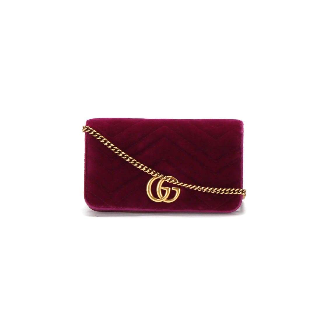 Gucci Gucci Purple Mini Velvet GG Marmont - RCL1176