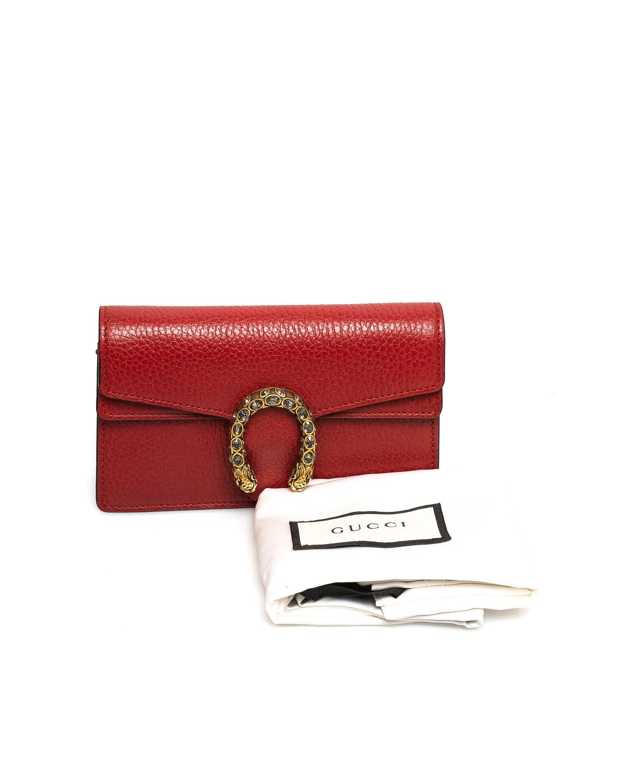 Gucci Gucci Red Leather Mini Dionysus WOC - AGL1360