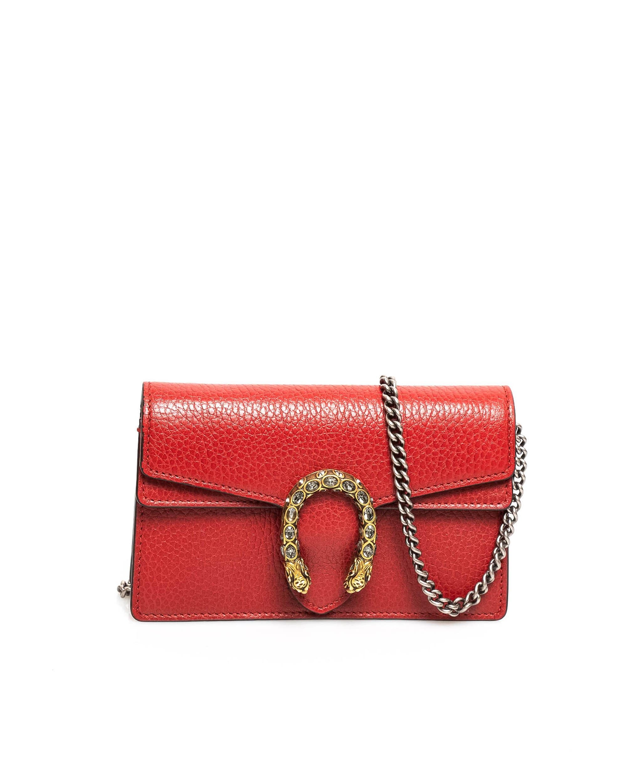 Gucci Gucci Red Leather Mini Dionysus WOC - AGL1360