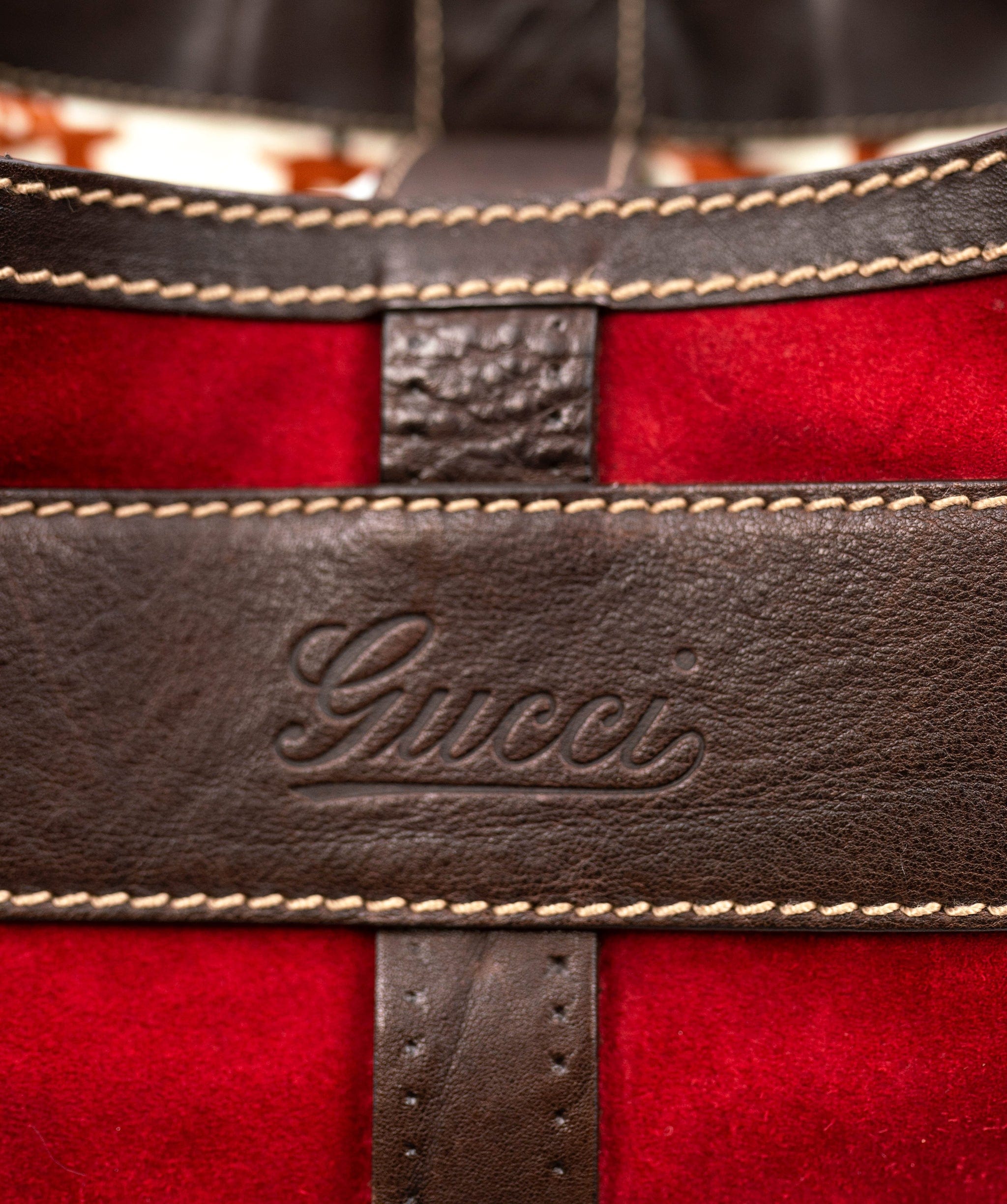 Gucci Gucci Red Suede Jackie bag AGL2278