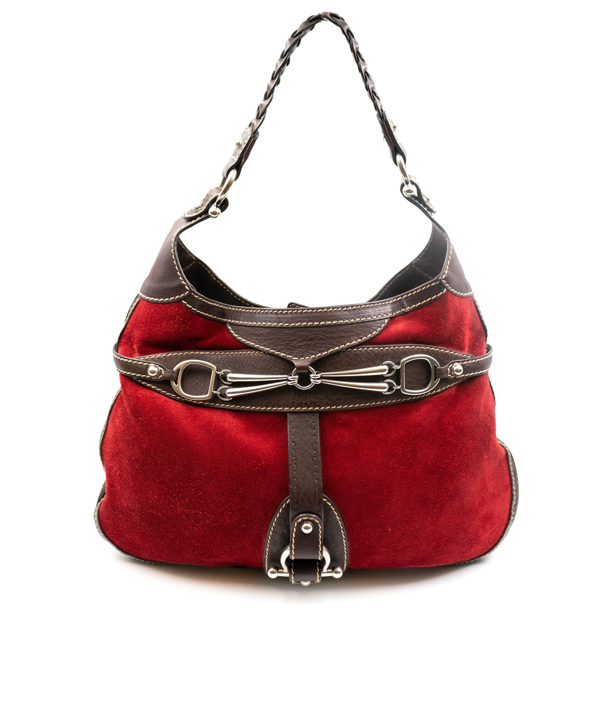 Gucci Gucci Red Suede Jackie bag AGL2278