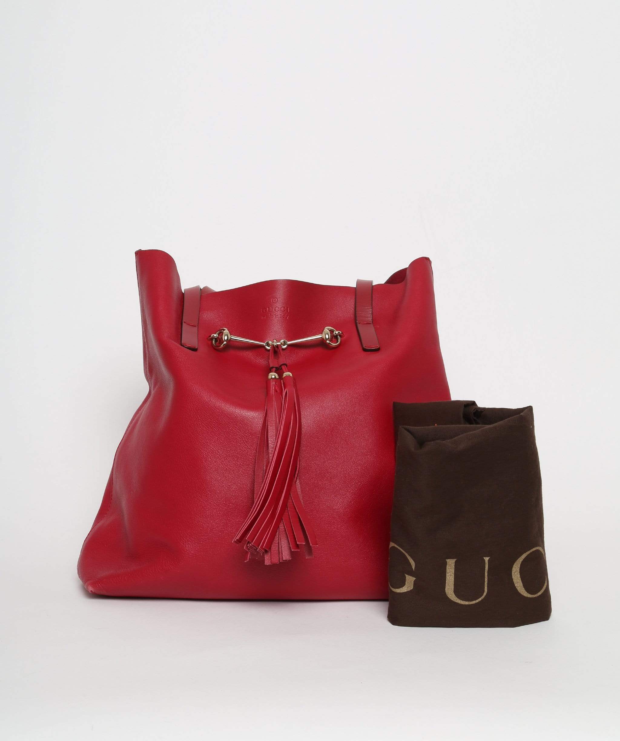 Gucci Gucci Small Leather Park Avenue Horsebit Tote