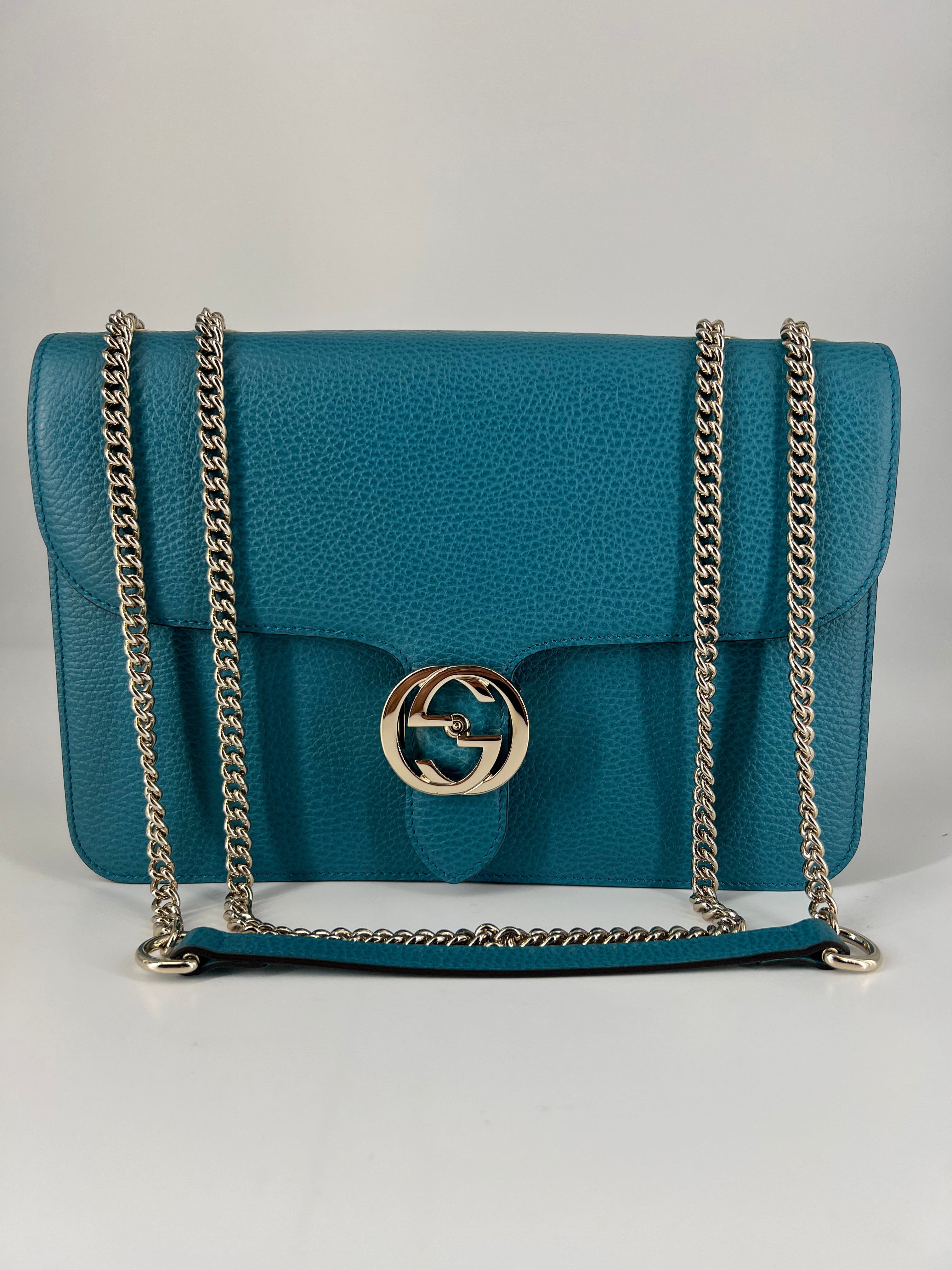 Gucci Gucci Teal Blue Bag RJL1822