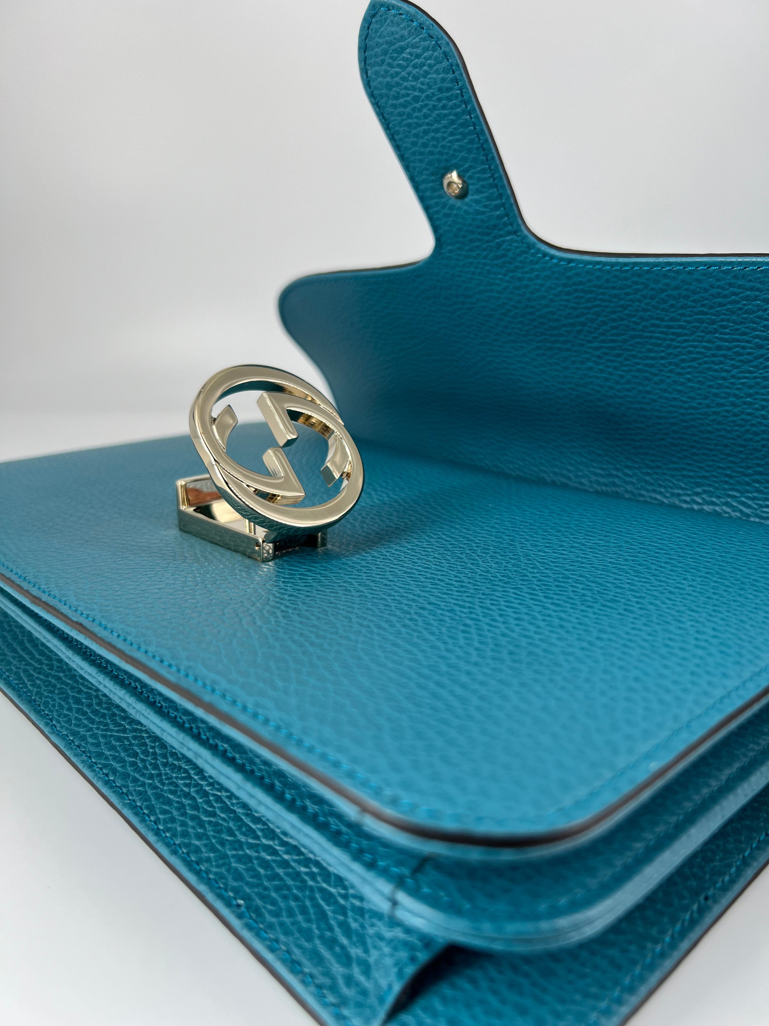 Gucci Gucci Teal Blue Bag RJL1822