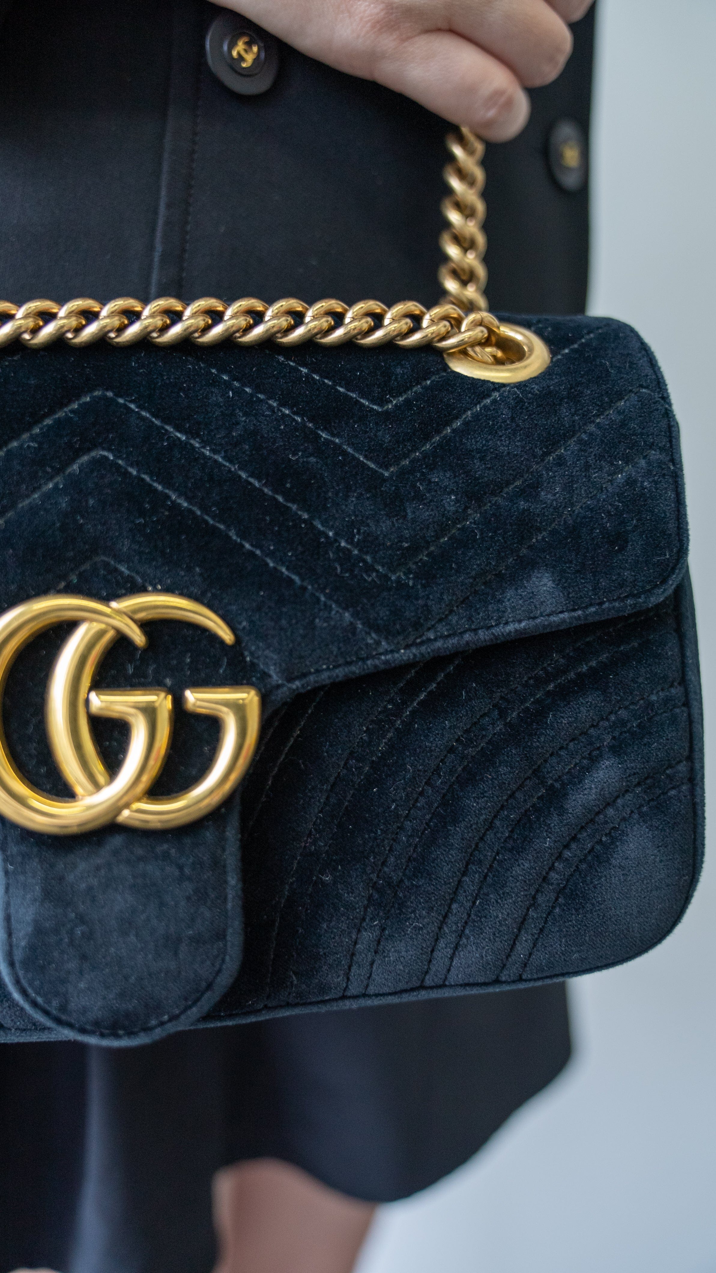 Gucci Gucci Velvet Marmont Shoulder bag RJC1180