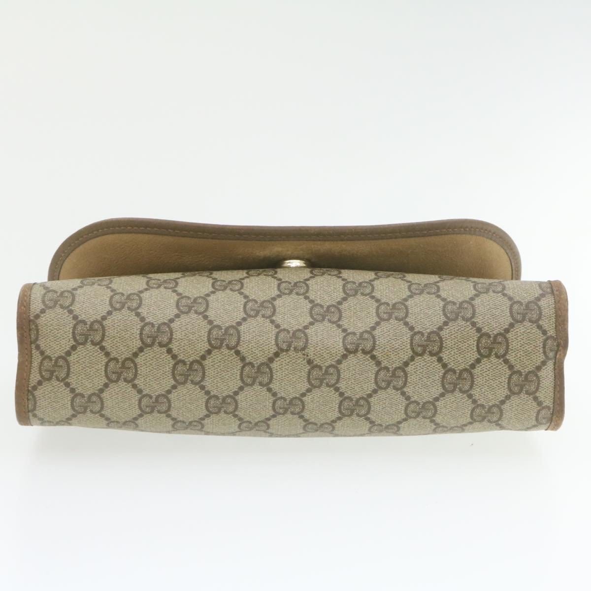 Gucci GUCCI Web Sherry Line GG Canvas Clutch Bag 2Set Beige Red
 Green PVC Auth th1194 MW2737