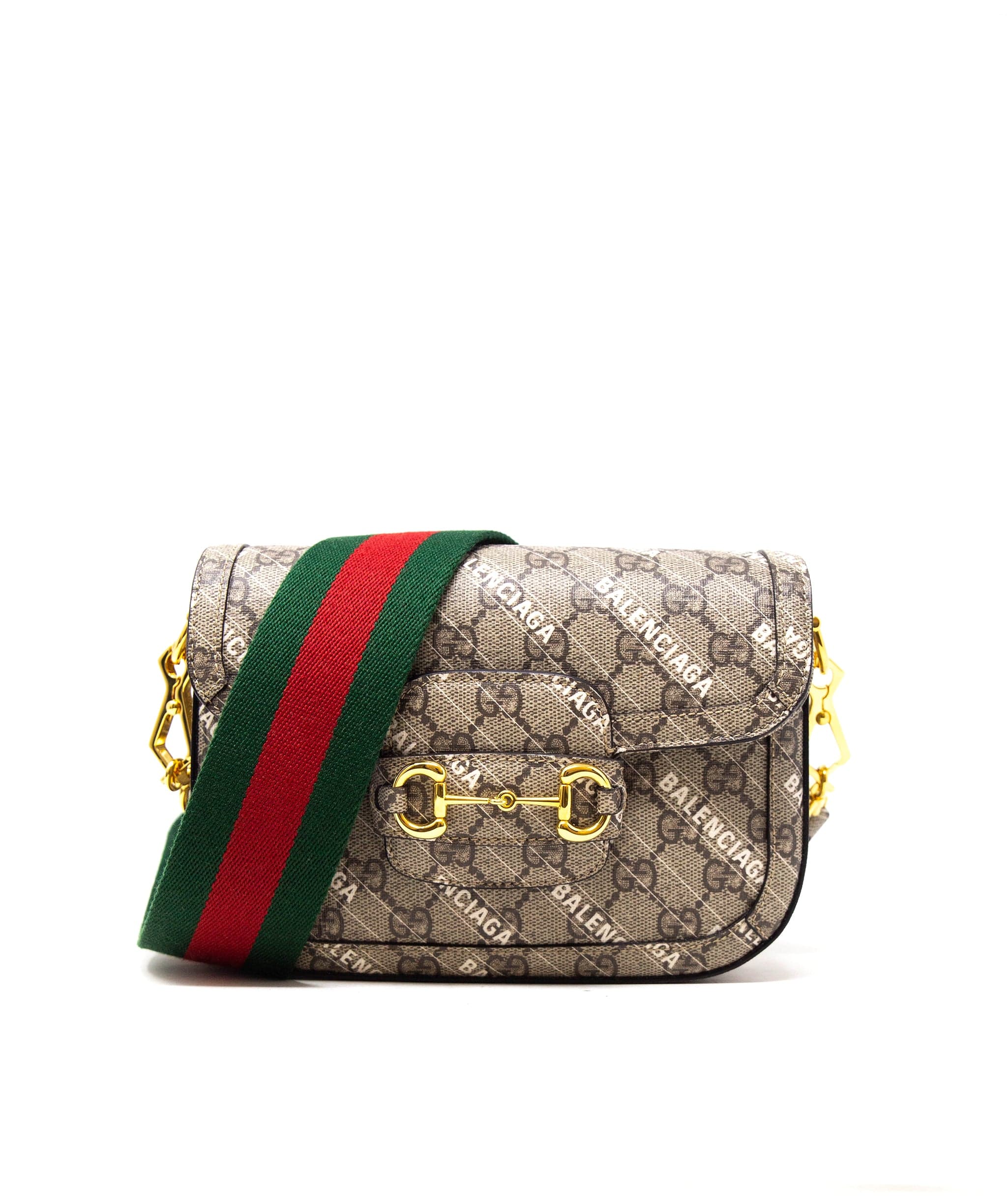 Gucci Gucci x Balenciaga Hacker Project, small horsbit bag. AGC1173